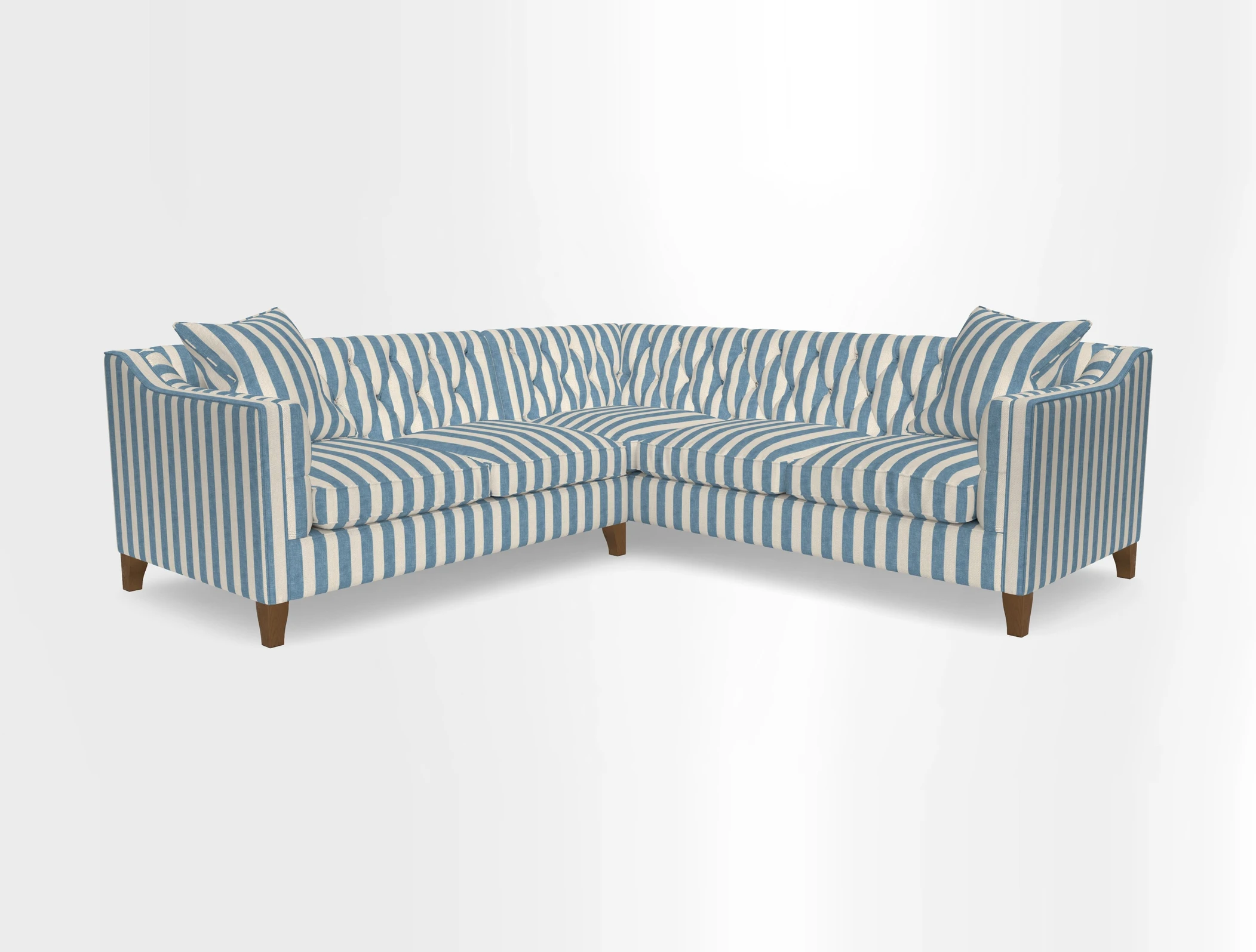 Haresfield Dipped Arm Corner Group LHF & RHF in Two Tone Plain Biscuit