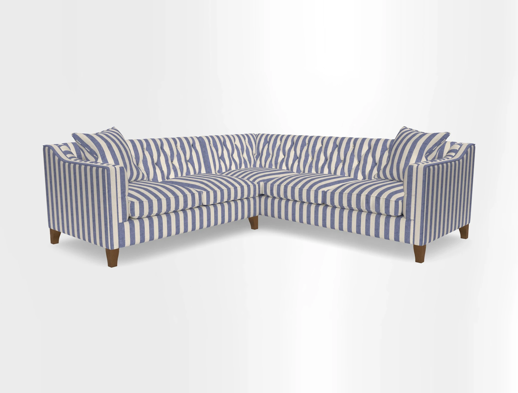 Haresfield Dipped Arm Corner Group LHF & RHF in Two Tone Plain Biscuit