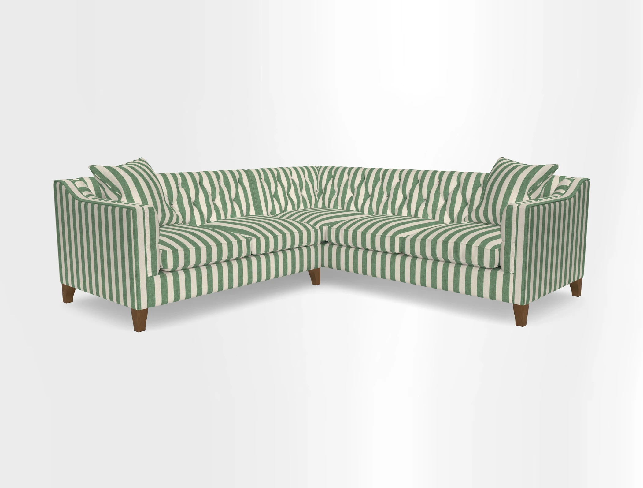 Haresfield Dipped Arm Corner Group LHF & RHF in Two Tone Plain Biscuit