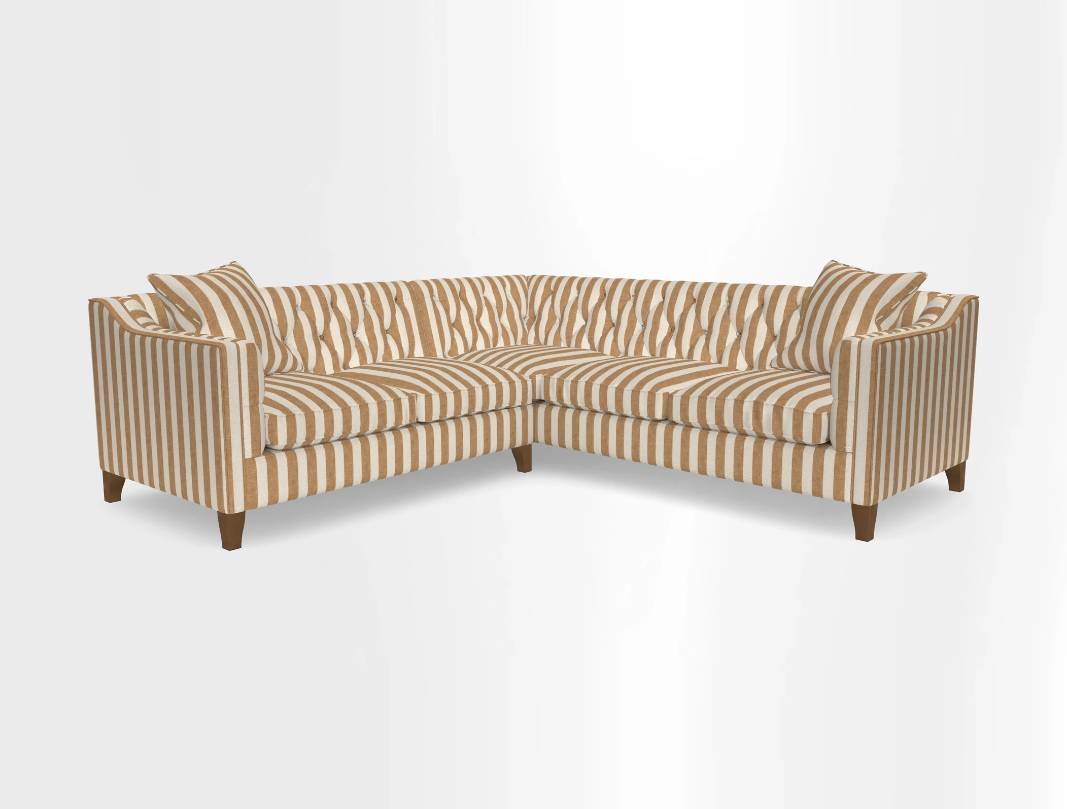 Haresfield Dipped Arm Corner Group LHF & RHF in Two Tone Plain Biscuit