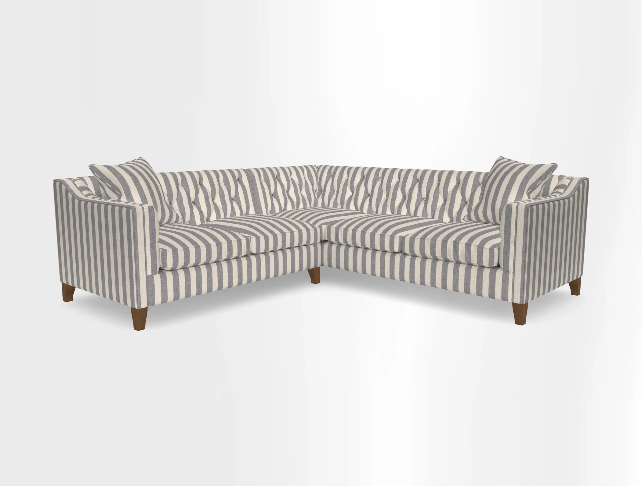 Haresfield Dipped Arm Corner Group LHF & RHF in Two Tone Plain Biscuit