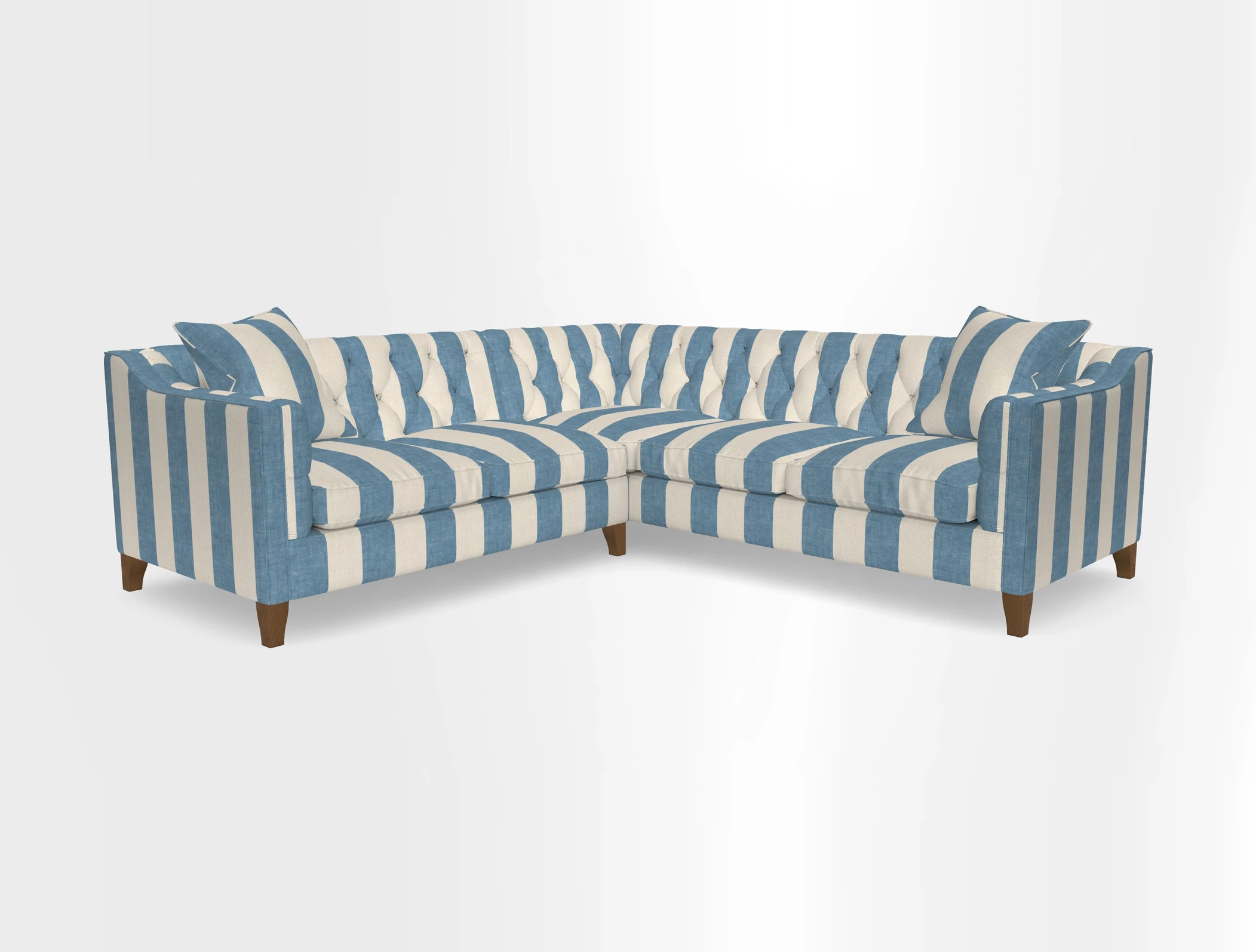 Haresfield Dipped Arm Corner Group LHF & RHF in Two Tone Plain Biscuit