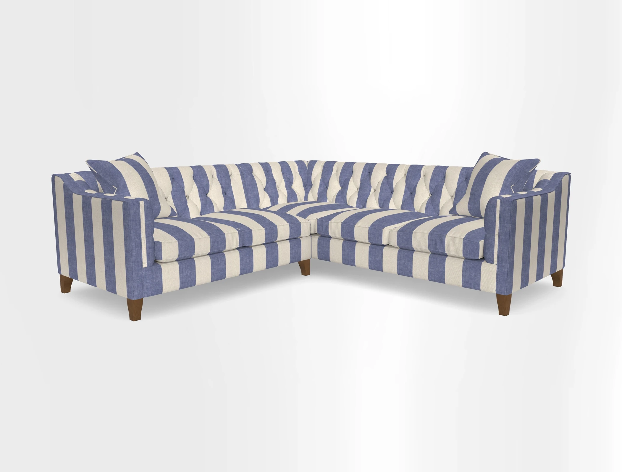 Haresfield Dipped Arm Corner Group LHF & RHF in Two Tone Plain Biscuit