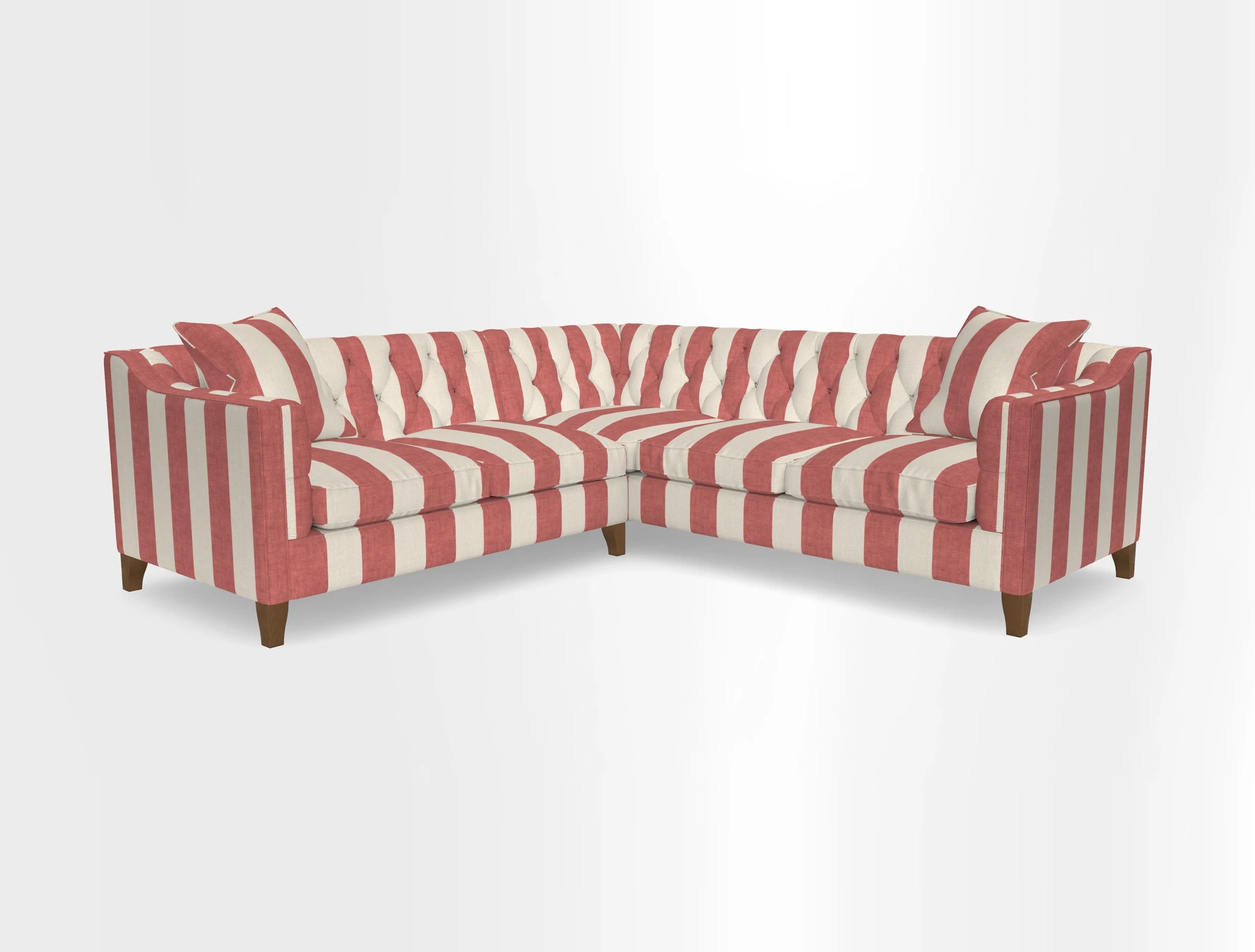 Haresfield Dipped Arm Corner Group LHF & RHF in Two Tone Plain Biscuit