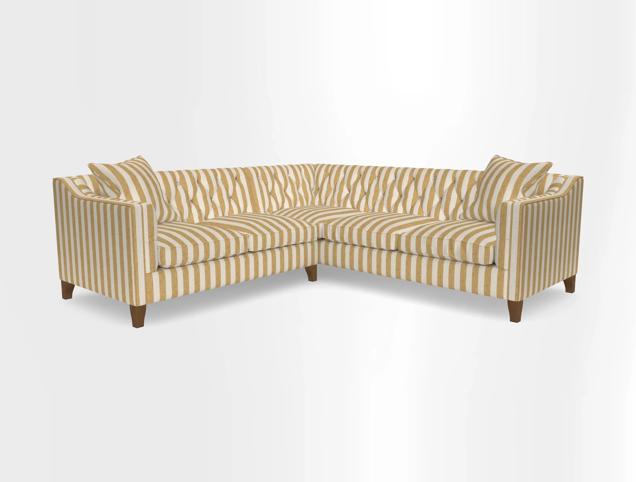 Haresfield Dipped Arm Corner Group LHF & RHF in Two Tone Plain Biscuit