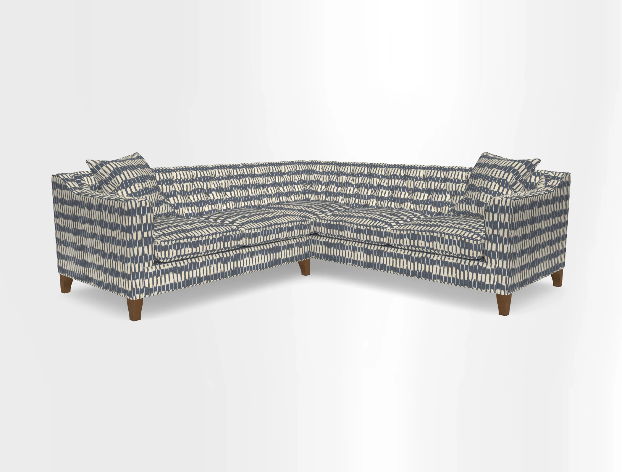 Haresfield Dipped Arm Corner Group LHF & RHF in Two Tone Plain Biscuit