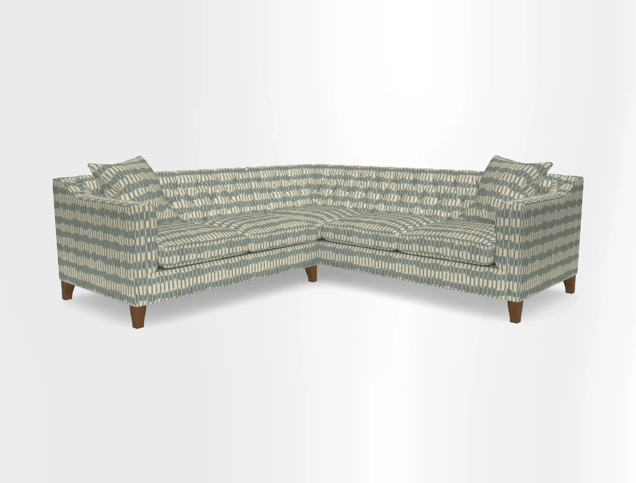 Haresfield Dipped Arm Corner Group LHF & RHF in Two Tone Plain Biscuit