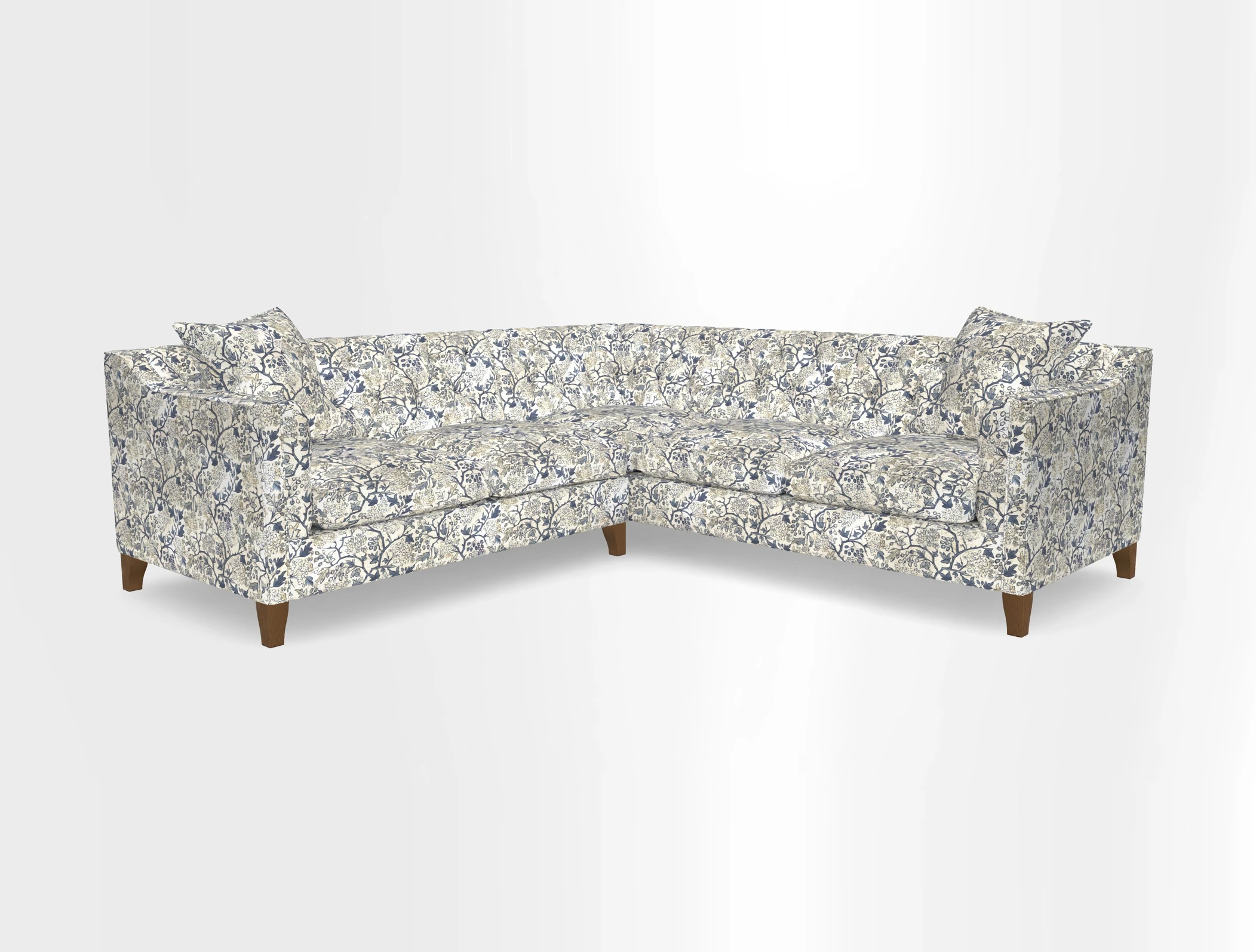 Haresfield Dipped Arm Corner Group LHF & RHF in Two Tone Plain Biscuit