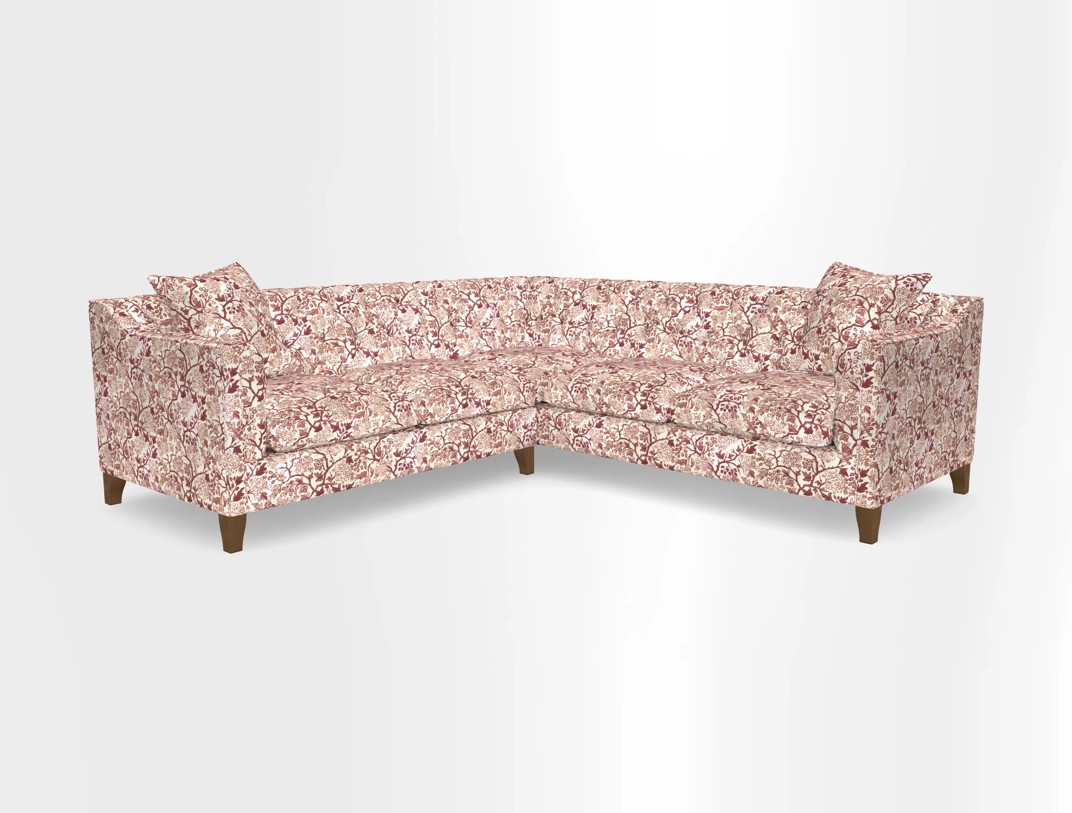 Haresfield Dipped Arm Corner Group LHF & RHF in Two Tone Plain Biscuit