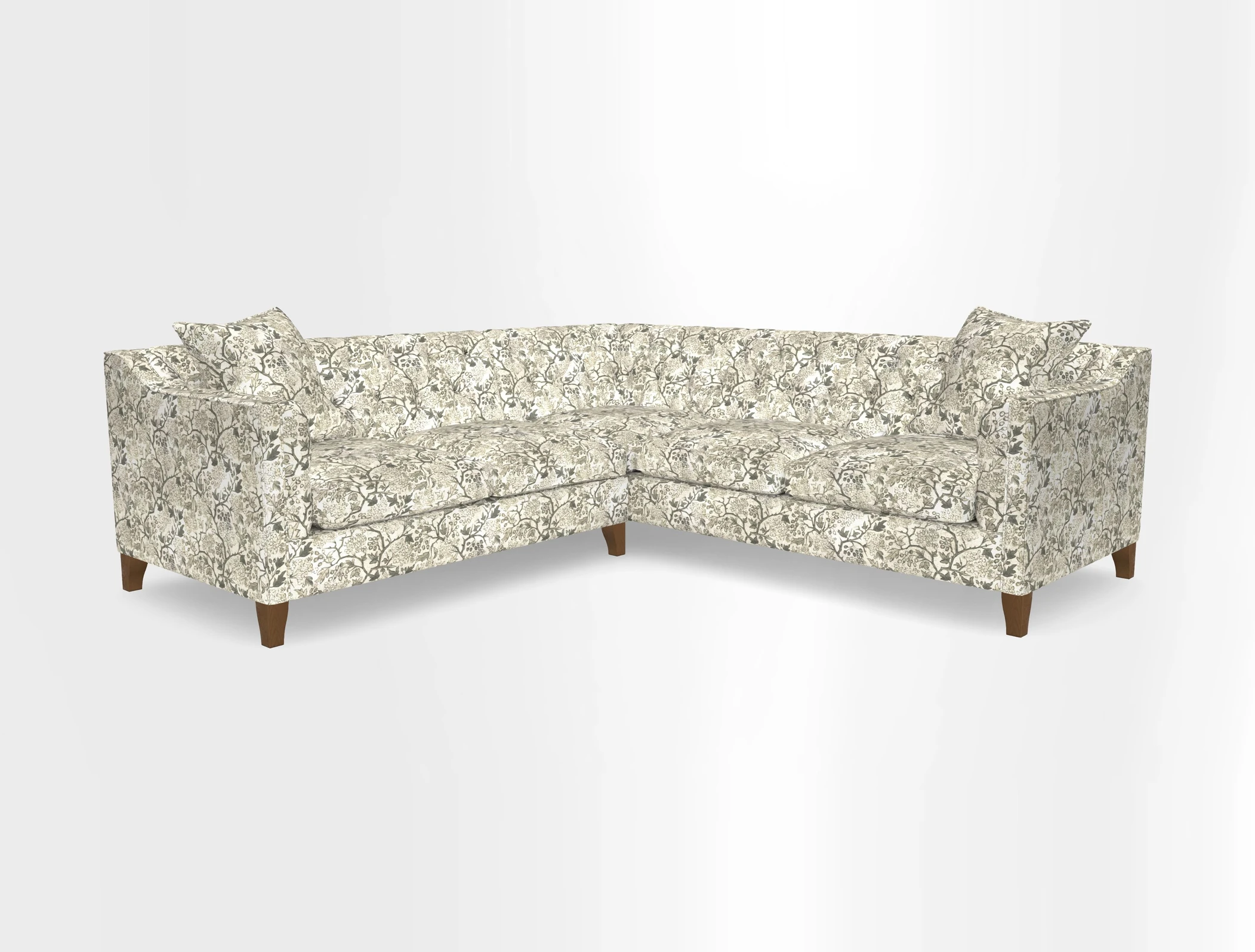 Haresfield Dipped Arm Corner Group LHF & RHF in Two Tone Plain Biscuit