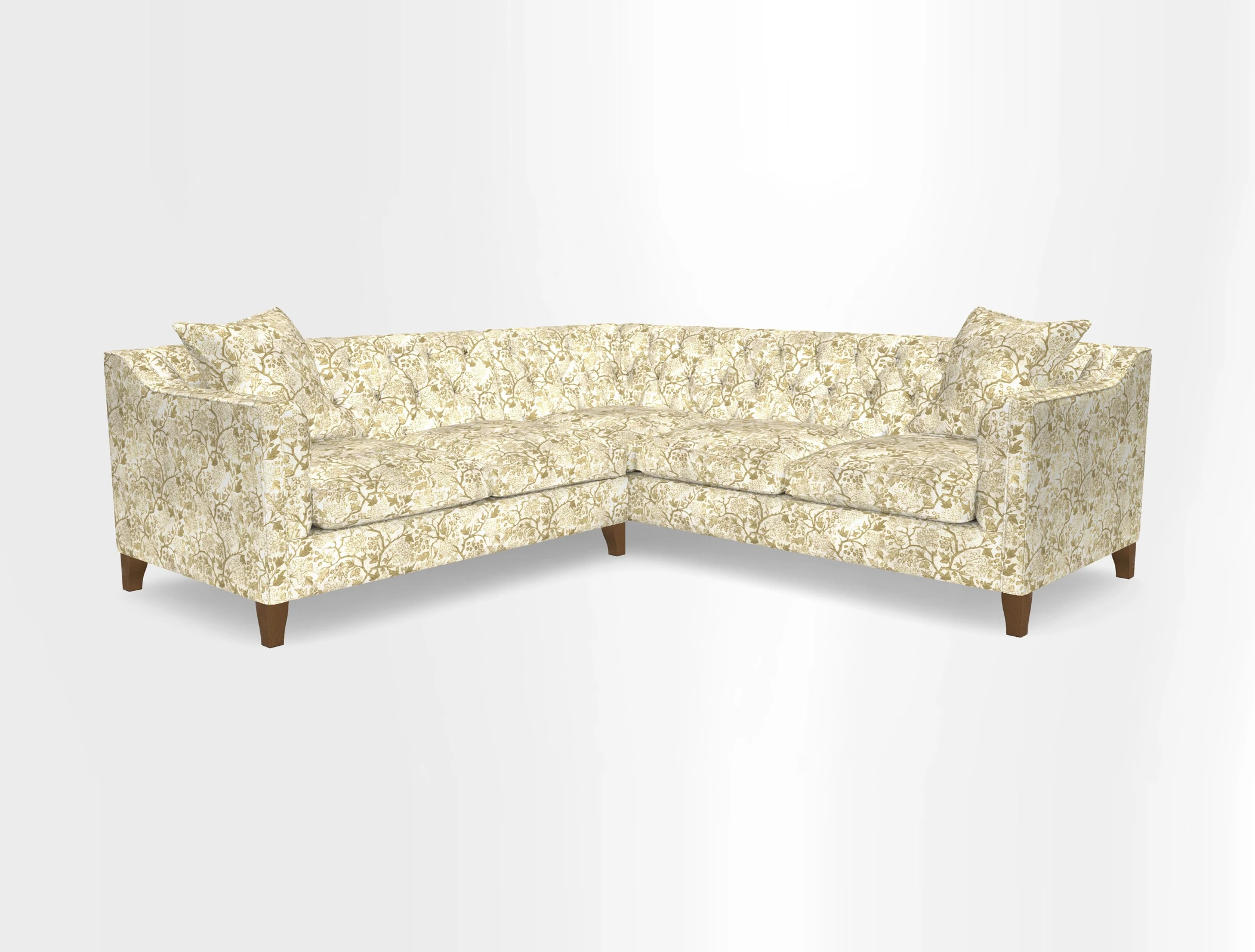 Haresfield Dipped Arm Corner Group LHF & RHF in Two Tone Plain Biscuit