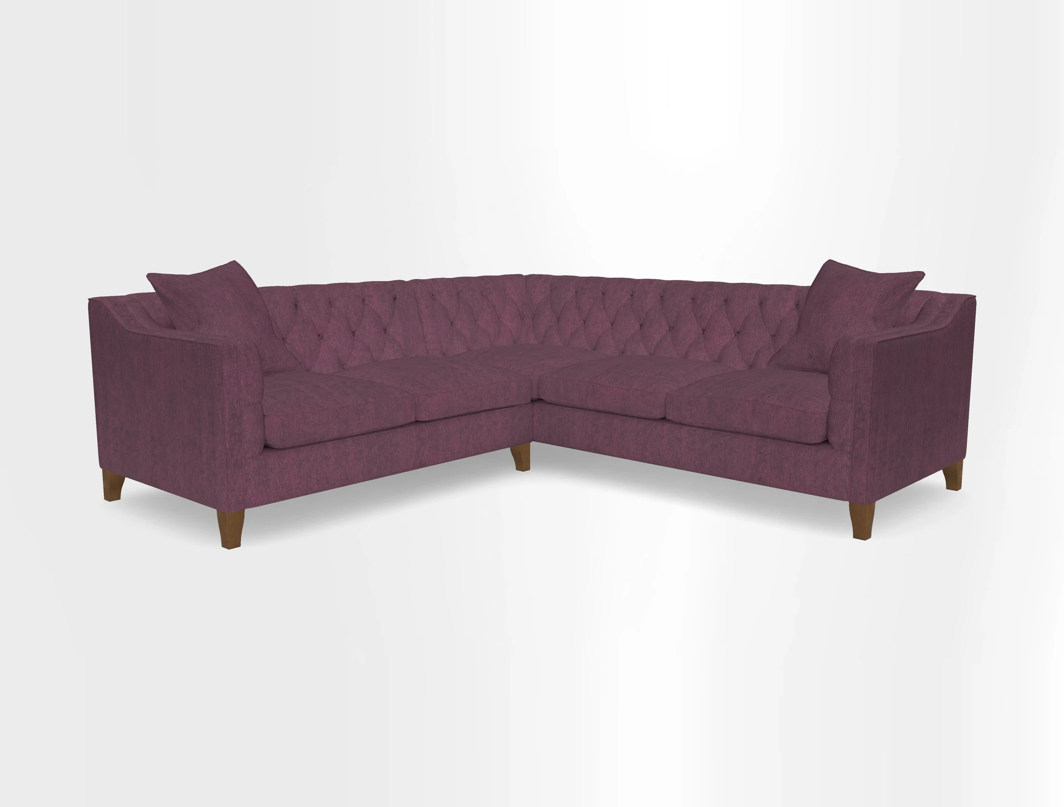 Haresfield Dipped Arm Corner Group LHF & RHF in Two Tone Plain Biscuit