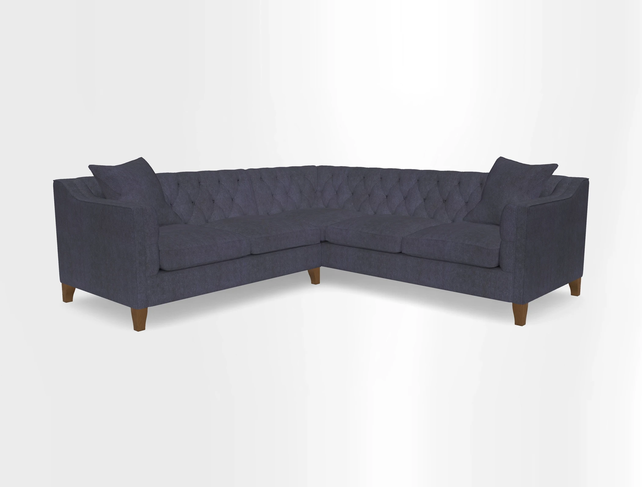 Haresfield Dipped Arm Corner Group LHF & RHF in Two Tone Plain Biscuit