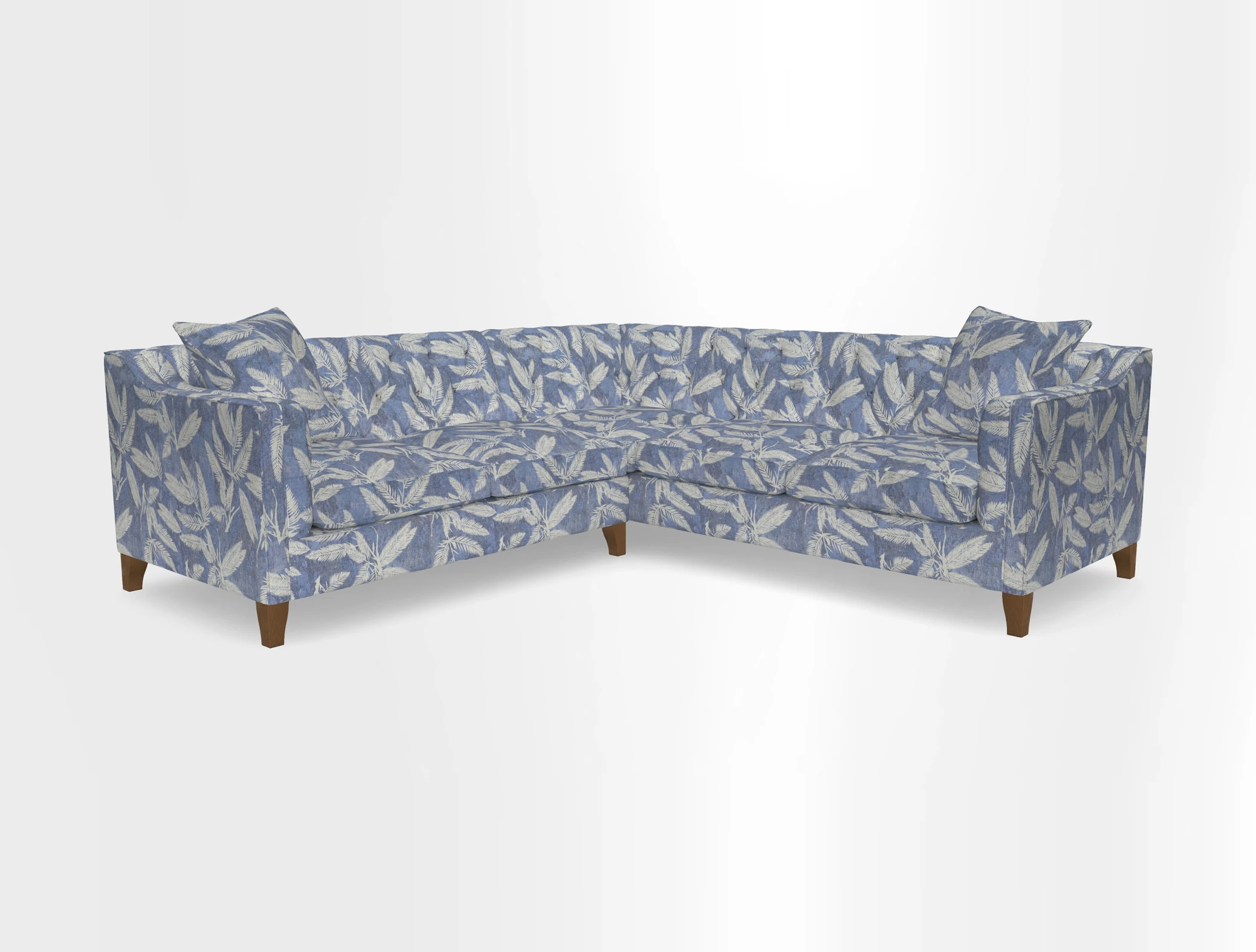 Haresfield Dipped Arm Corner Group LHF & RHF in Two Tone Plain Biscuit