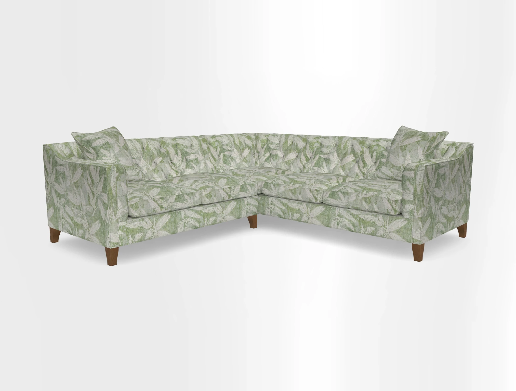 Haresfield Dipped Arm Corner Group LHF & RHF in Two Tone Plain Biscuit