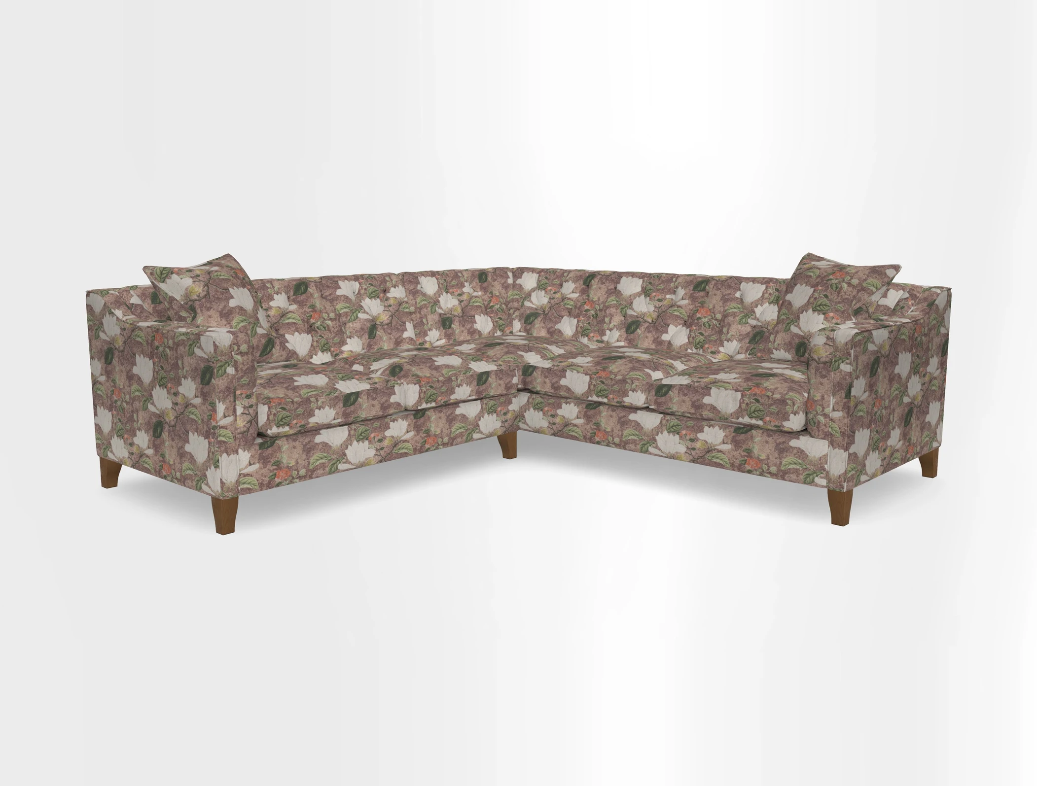 Haresfield Dipped Arm Corner Group LHF & RHF in Two Tone Plain Biscuit