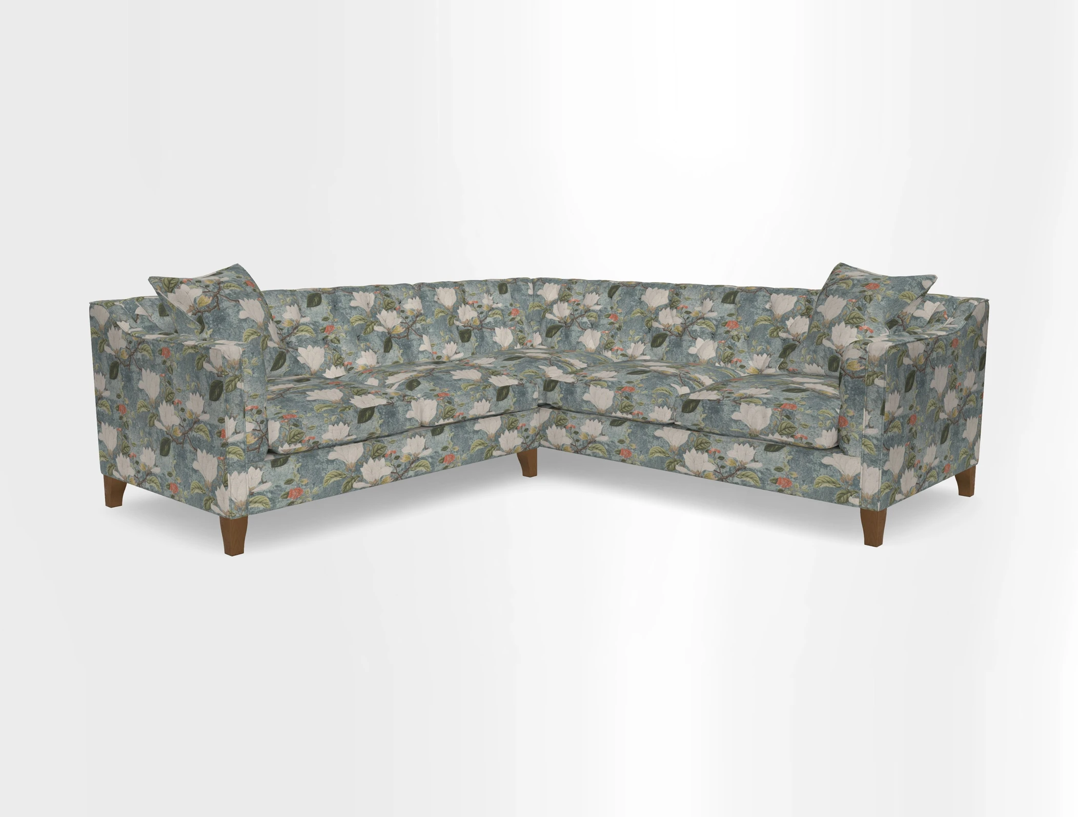 Haresfield Dipped Arm Corner Group LHF & RHF in Two Tone Plain Biscuit