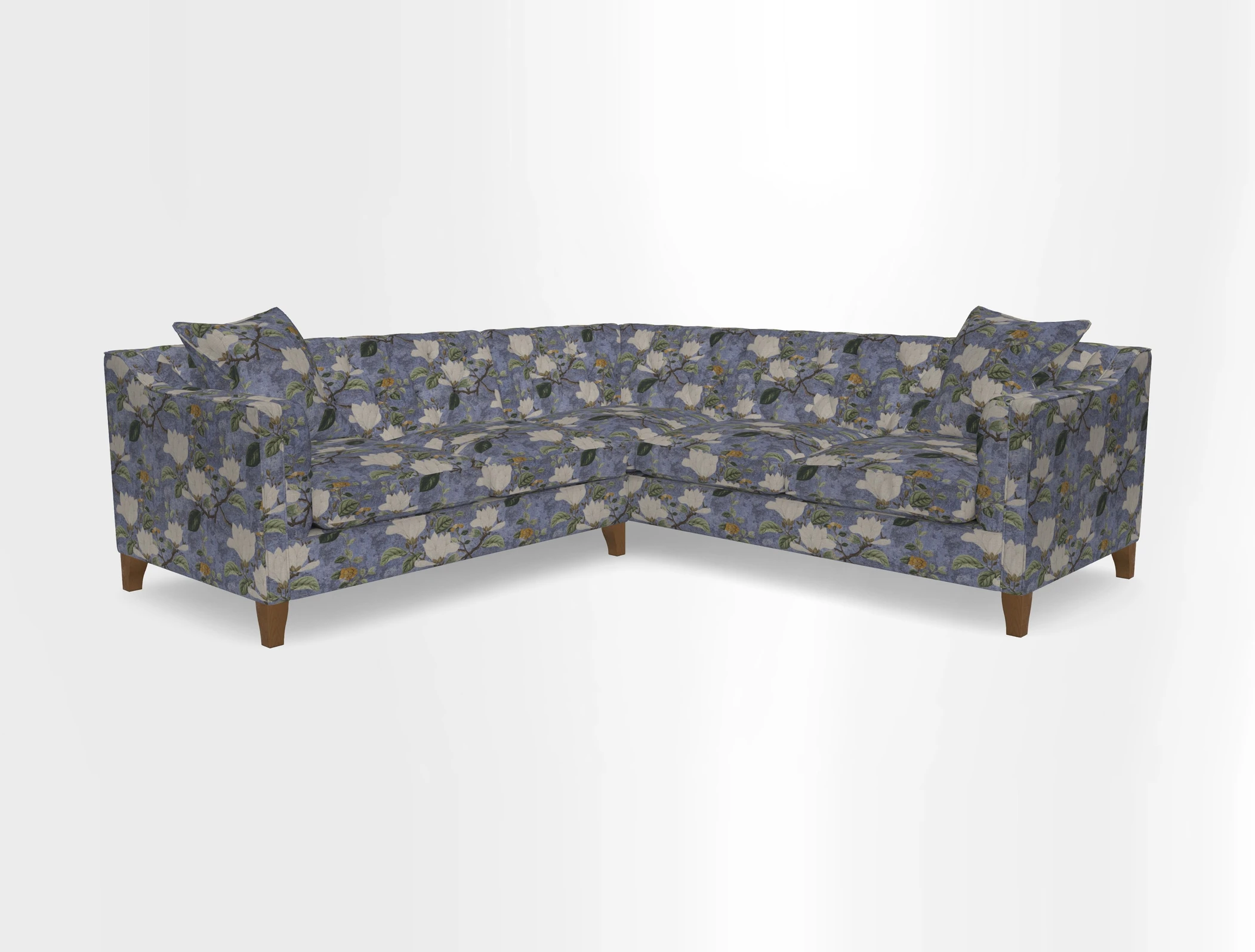 Haresfield Dipped Arm Corner Group LHF & RHF in Two Tone Plain Biscuit