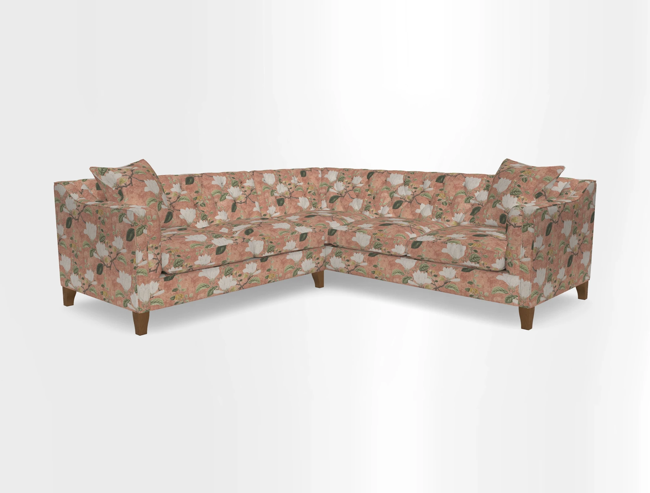 Haresfield Dipped Arm Corner Group LHF & RHF in Two Tone Plain Biscuit