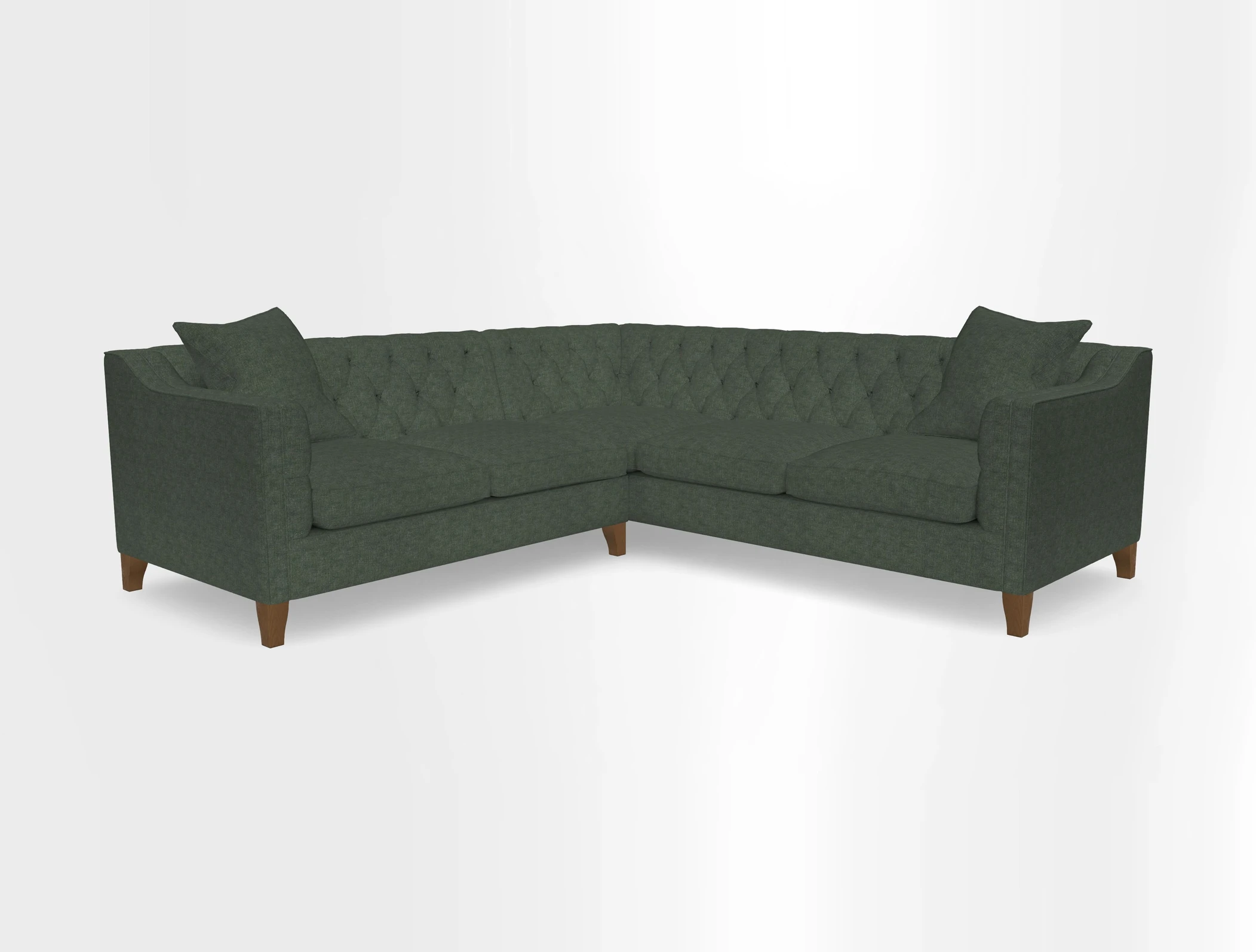 Haresfield Dipped Arm Corner Group LHF & RHF in Two Tone Plain Biscuit