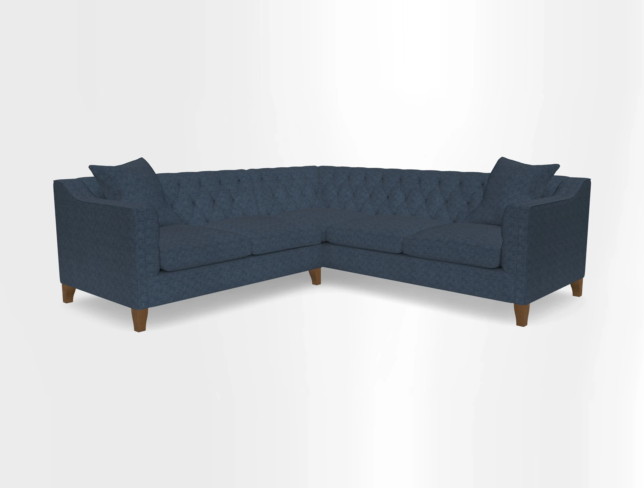 Haresfield Dipped Arm Corner Group LHF & RHF in Two Tone Plain Biscuit