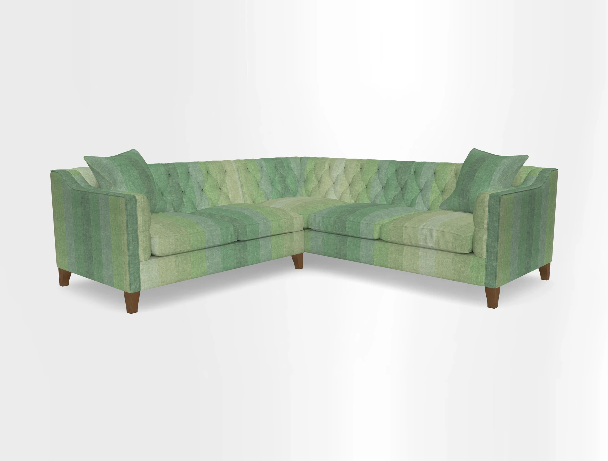 Haresfield Dipped Arm Corner Group LHF & RHF in Two Tone Plain Biscuit