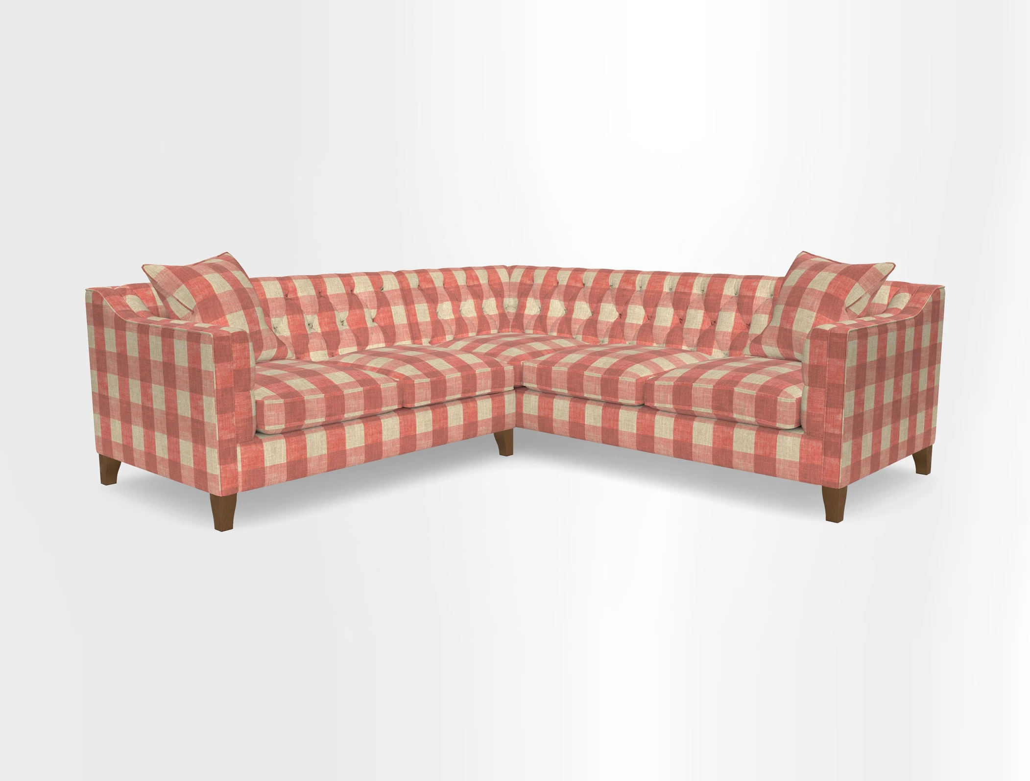 Haresfield Dipped Arm Corner Group LHF & RHF in Two Tone Plain Biscuit