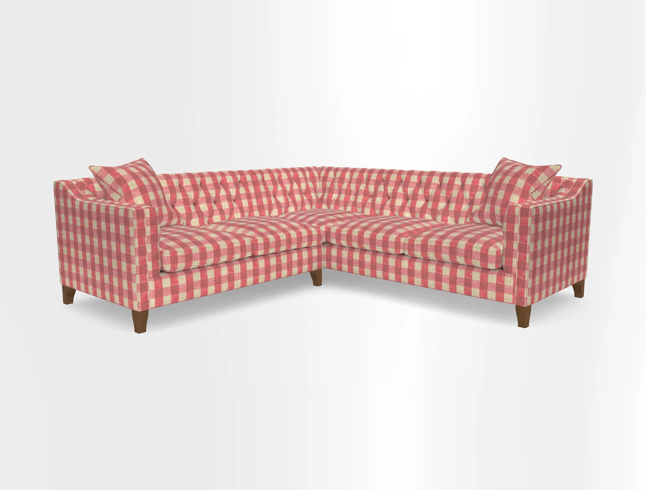 Haresfield Dipped Arm Corner Group LHF & RHF in Two Tone Plain Biscuit