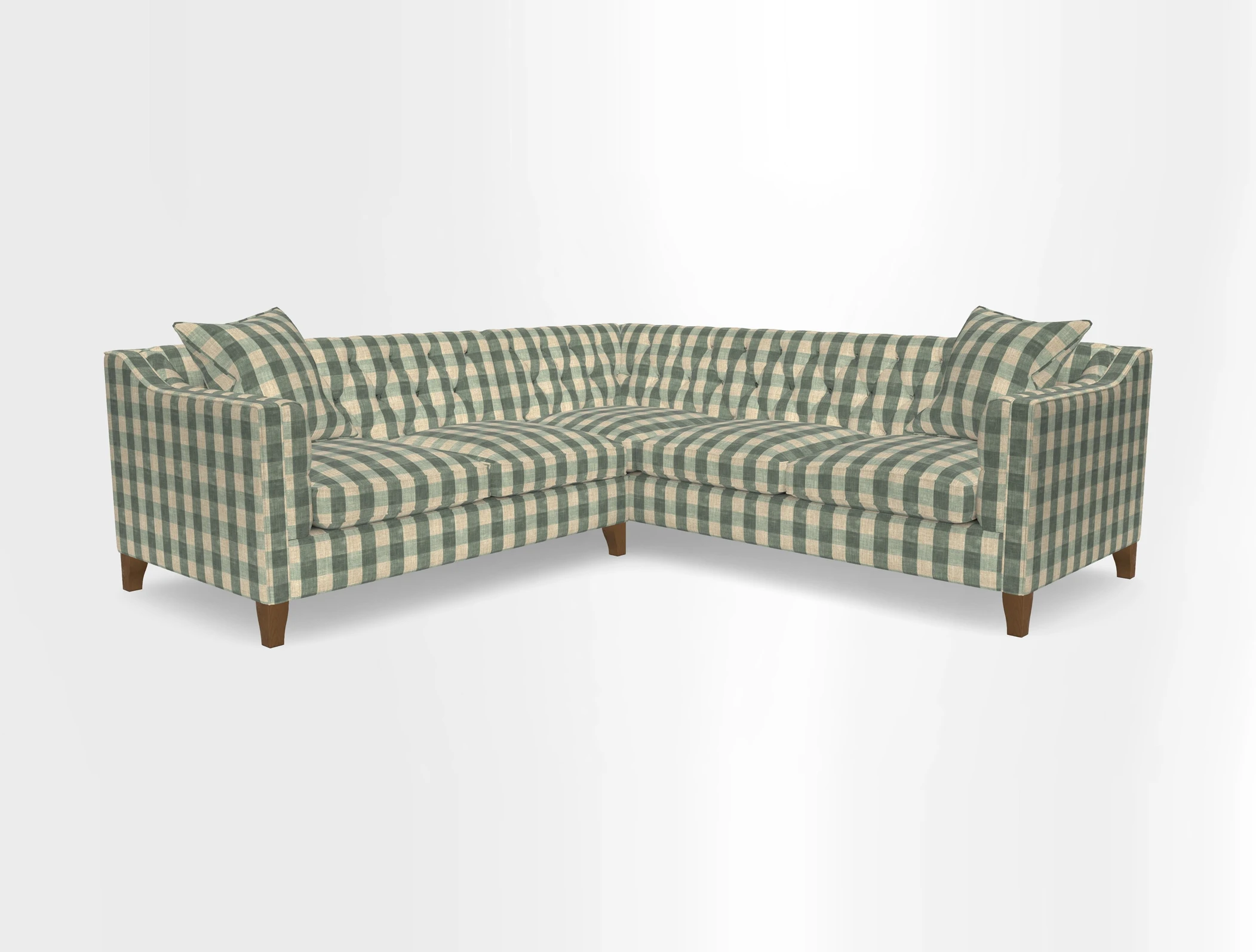 Haresfield Dipped Arm Corner Group LHF & RHF in Two Tone Plain Biscuit