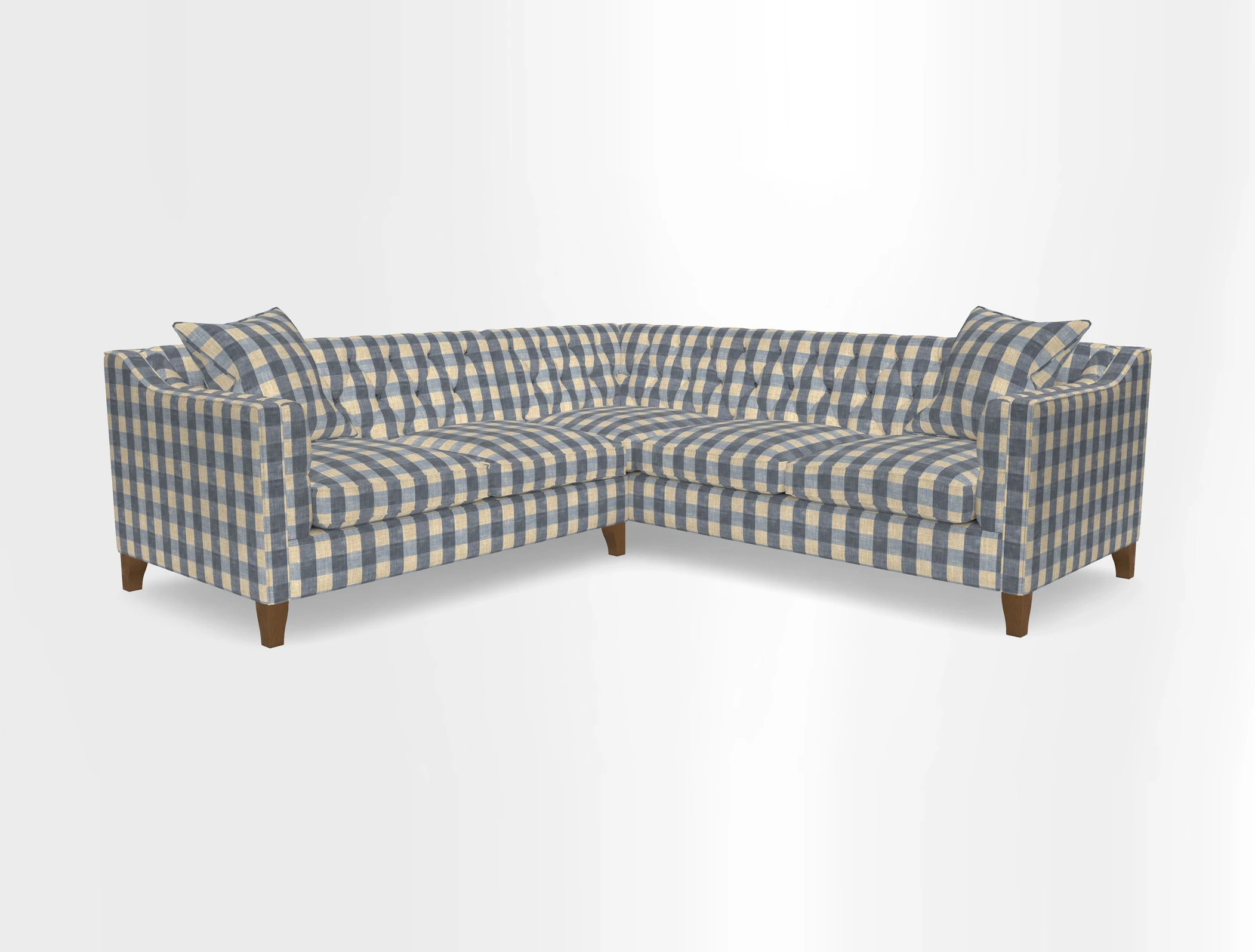 Haresfield Dipped Arm Corner Group LHF & RHF in Two Tone Plain Biscuit