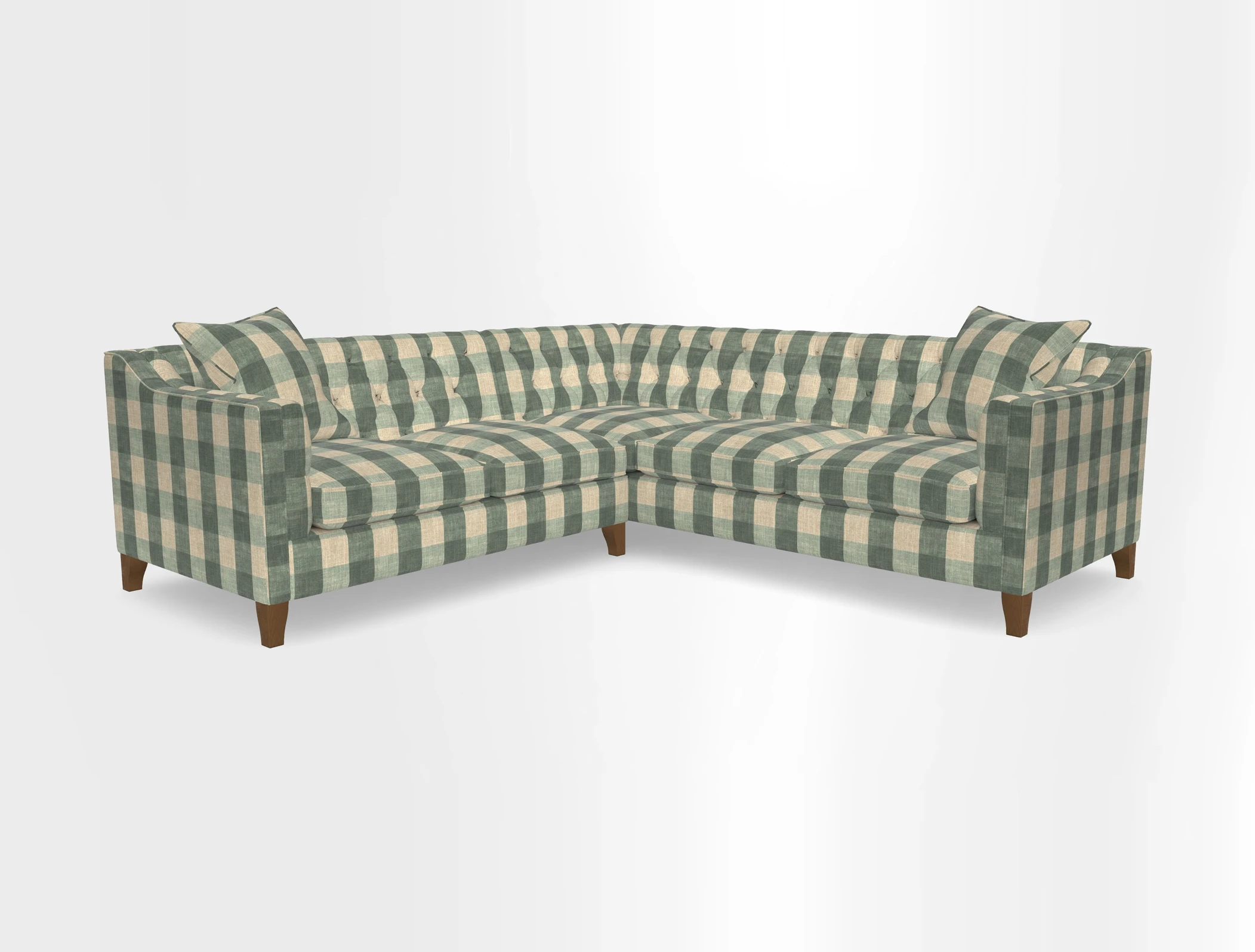 Haresfield Dipped Arm Corner Group LHF & RHF in Two Tone Plain Biscuit