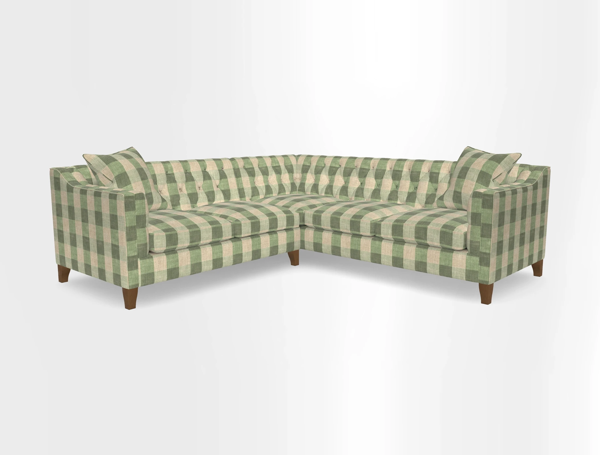 Haresfield Dipped Arm Corner Group LHF & RHF in Two Tone Plain Biscuit