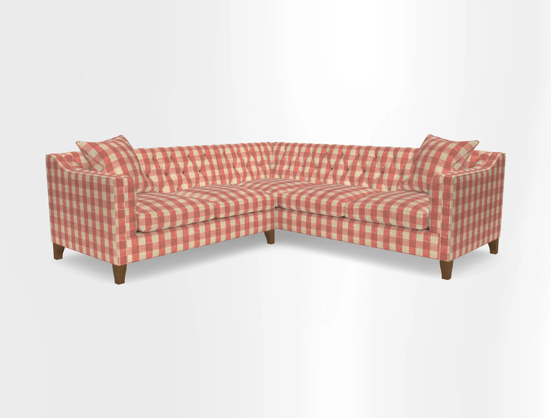 Haresfield Dipped Arm Corner Group LHF & RHF in Two Tone Plain Biscuit