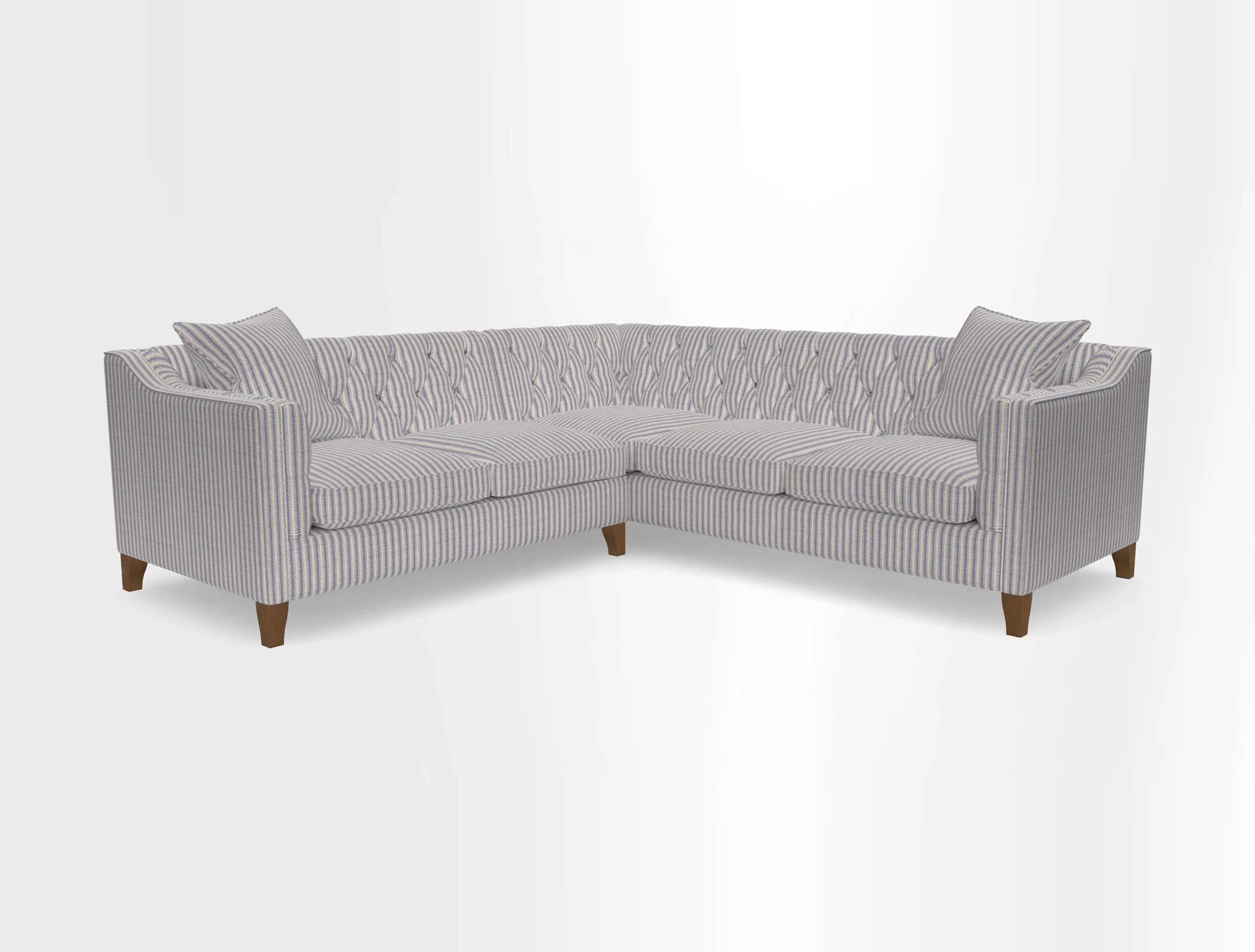 Haresfield Dipped Arm Corner Group LHF & RHF in Two Tone Plain Biscuit