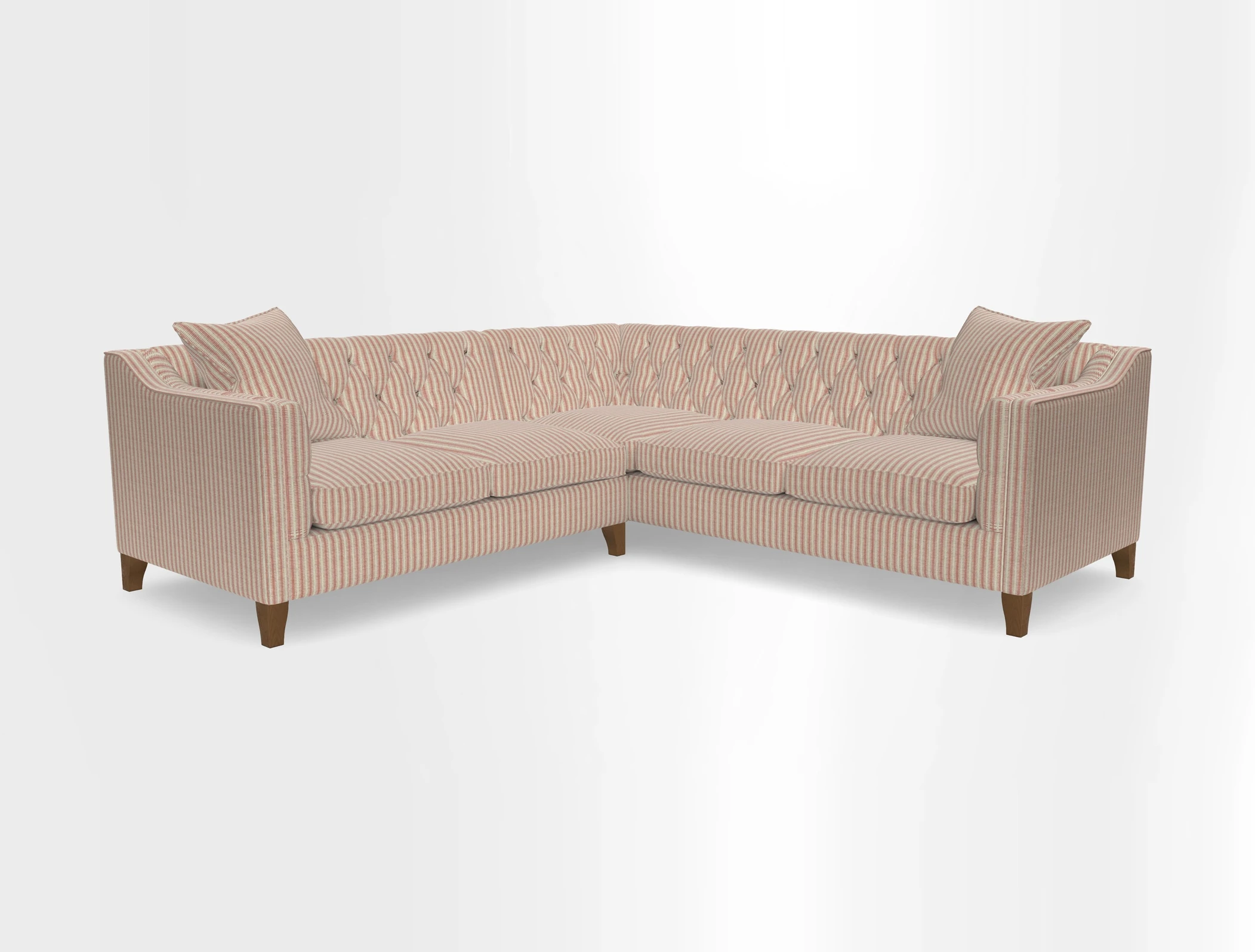 Haresfield Dipped Arm Corner Group LHF & RHF in Two Tone Plain Biscuit
