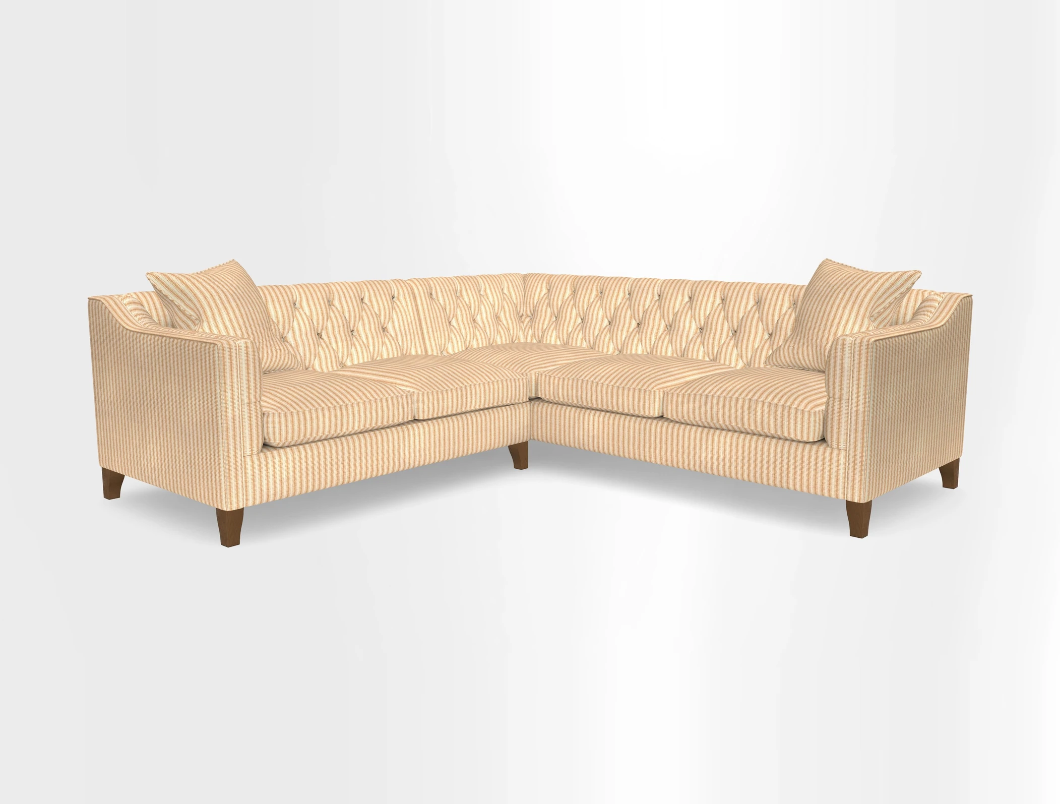 Haresfield Dipped Arm Corner Group LHF & RHF in Two Tone Plain Biscuit