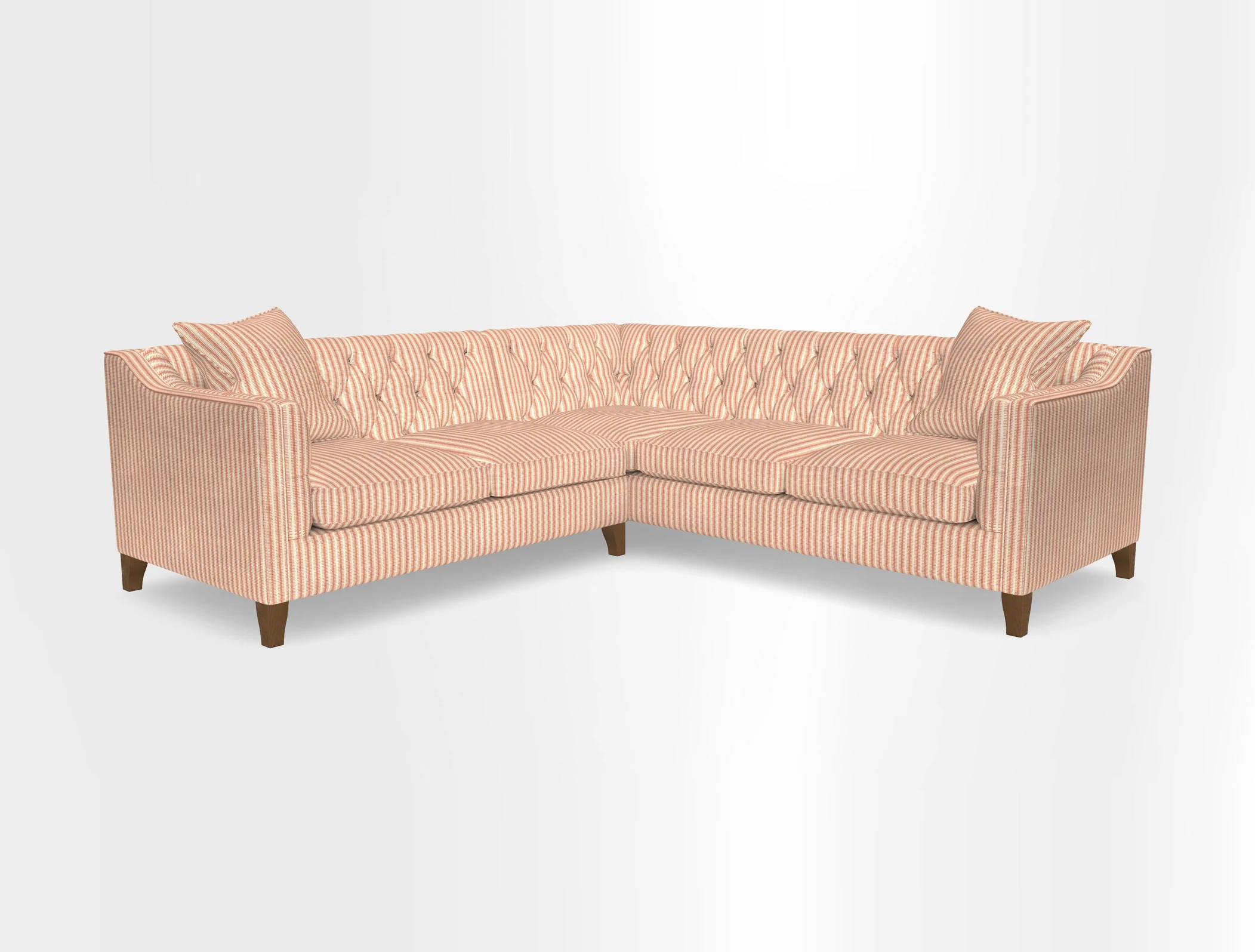 Haresfield Dipped Arm Corner Group LHF & RHF in Two Tone Plain Biscuit