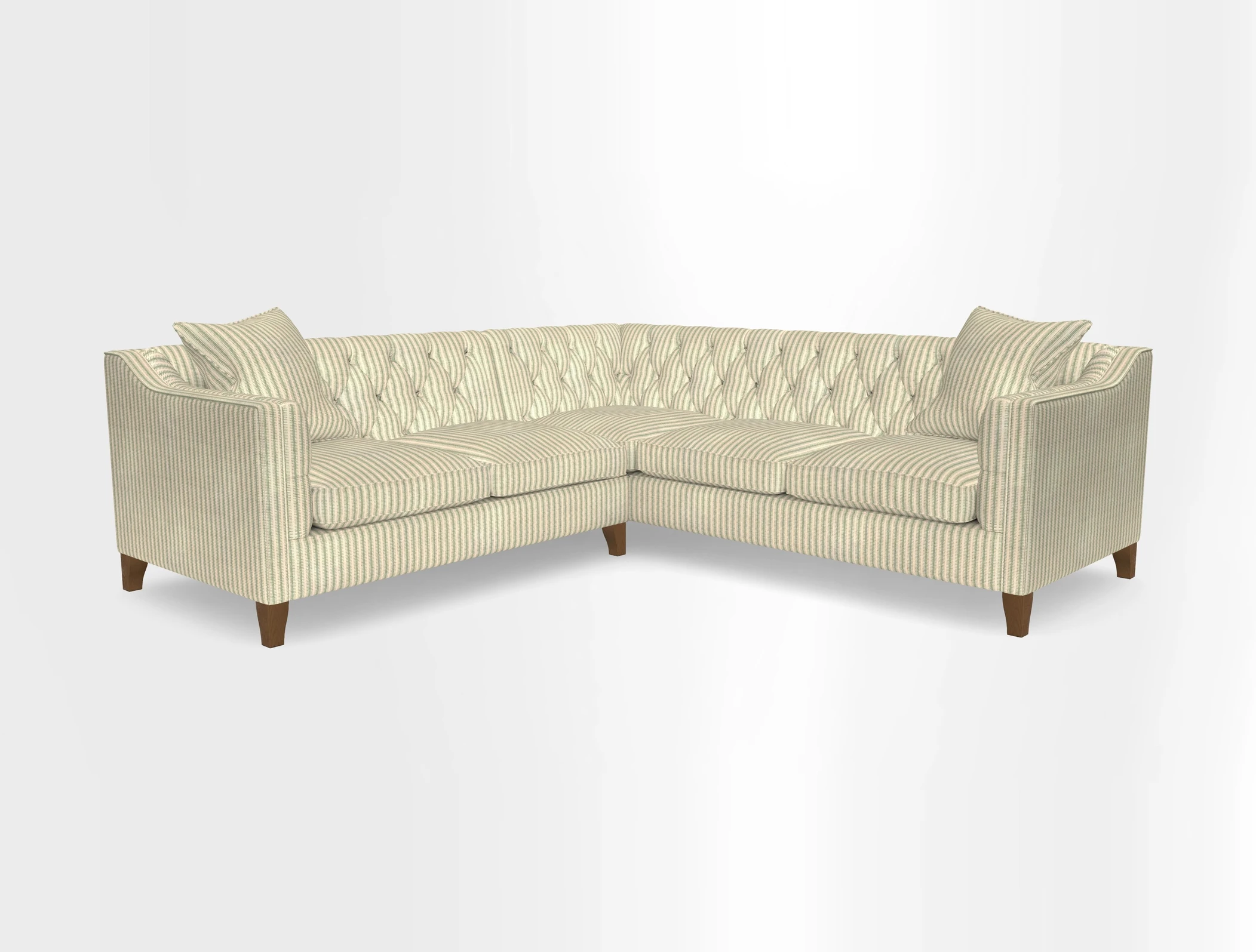 Haresfield Dipped Arm Corner Group LHF & RHF in Two Tone Plain Biscuit