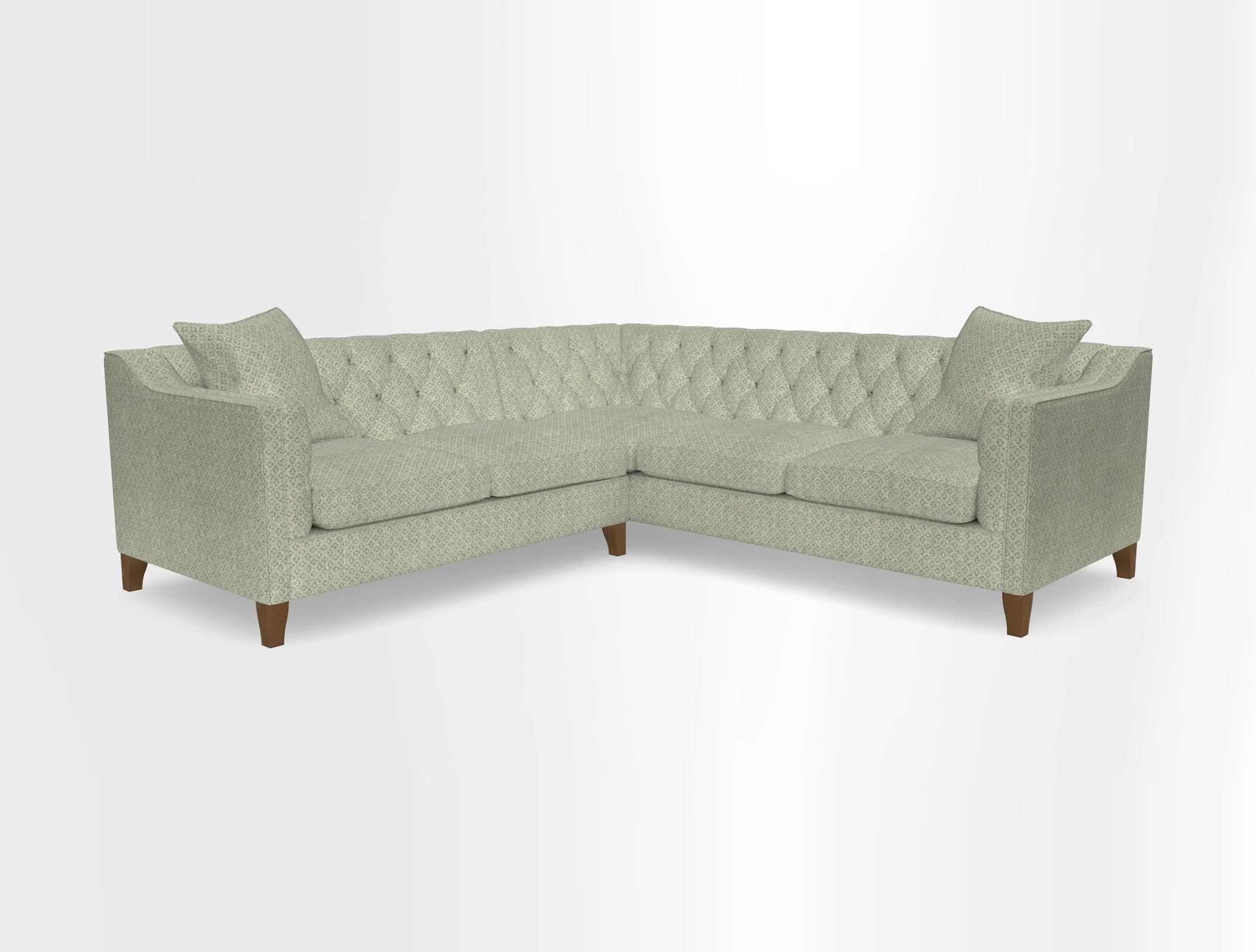 Haresfield Dipped Arm Corner Group LHF & RHF in Two Tone Plain Biscuit