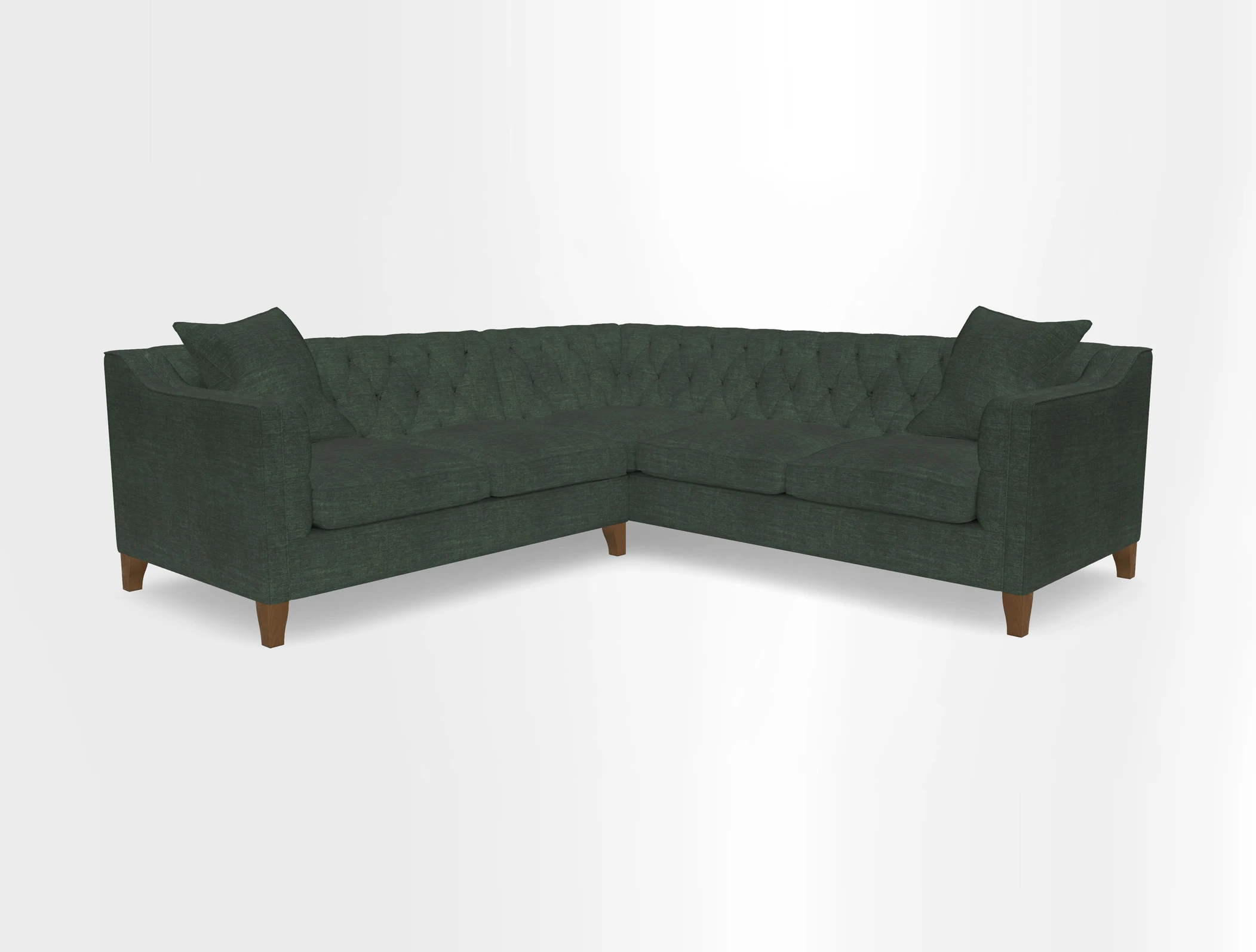 Haresfield Dipped Arm Corner Group LHF & RHF in Two Tone Plain Biscuit