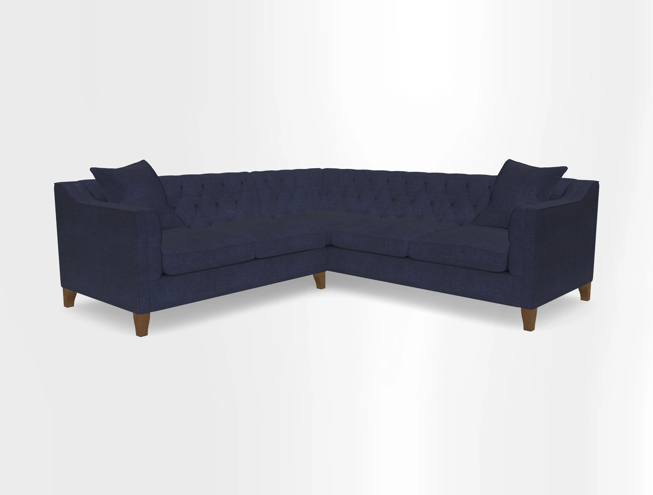 Haresfield Dipped Arm Corner Group LHF & RHF in Two Tone Plain Biscuit
