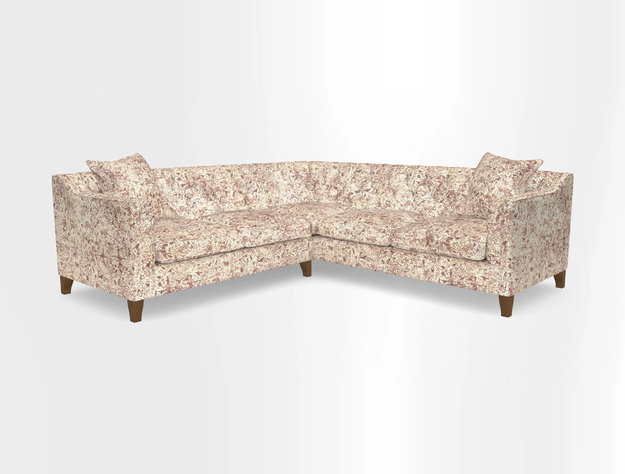 Haresfield Dipped Arm Corner Group LHF & RHF in Two Tone Plain Biscuit