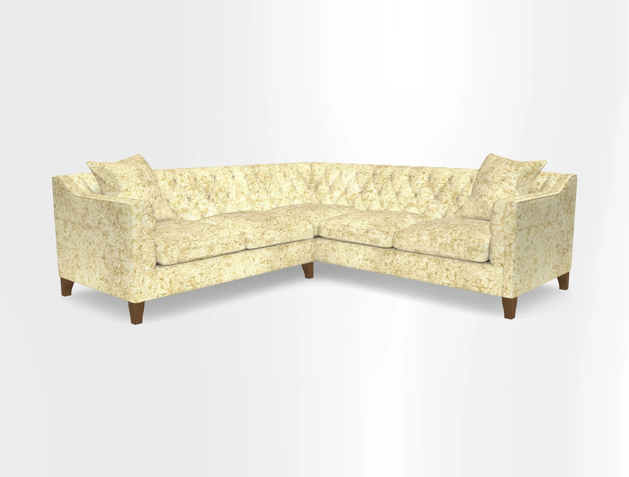 Haresfield Dipped Arm Corner Group LHF & RHF in Two Tone Plain Biscuit