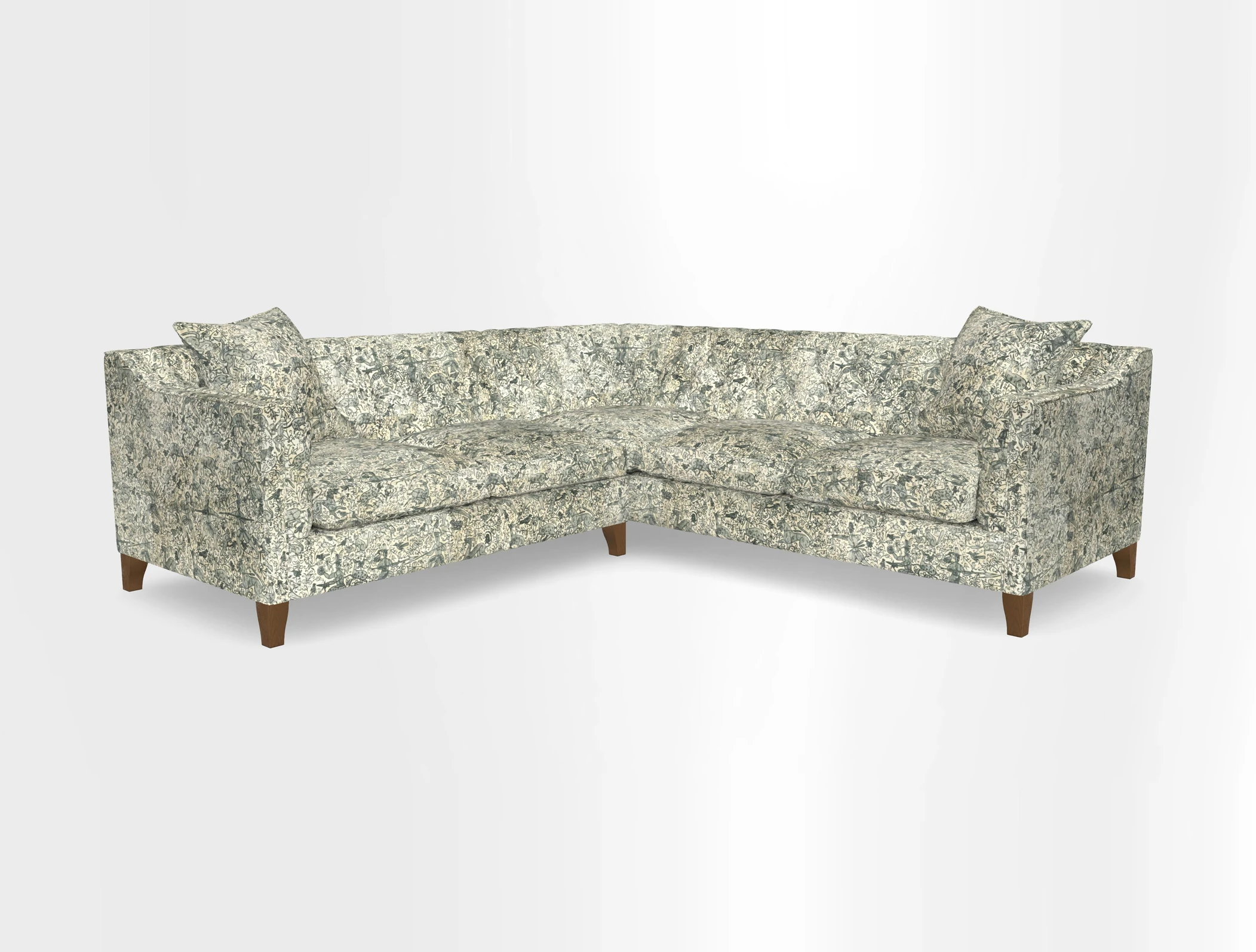 Haresfield Dipped Arm Corner Group LHF & RHF in Two Tone Plain Biscuit