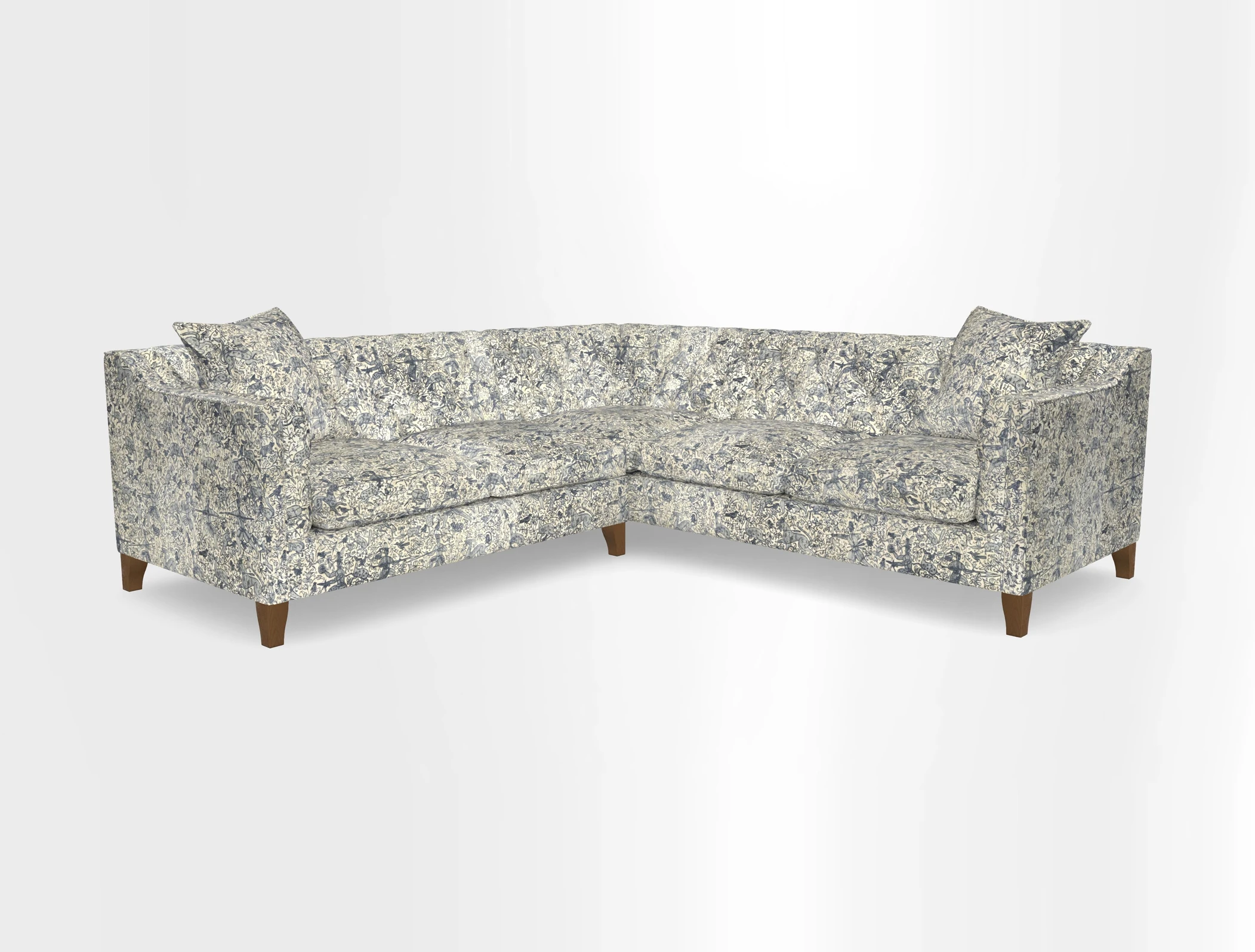 Haresfield Dipped Arm Corner Group LHF & RHF in Two Tone Plain Biscuit