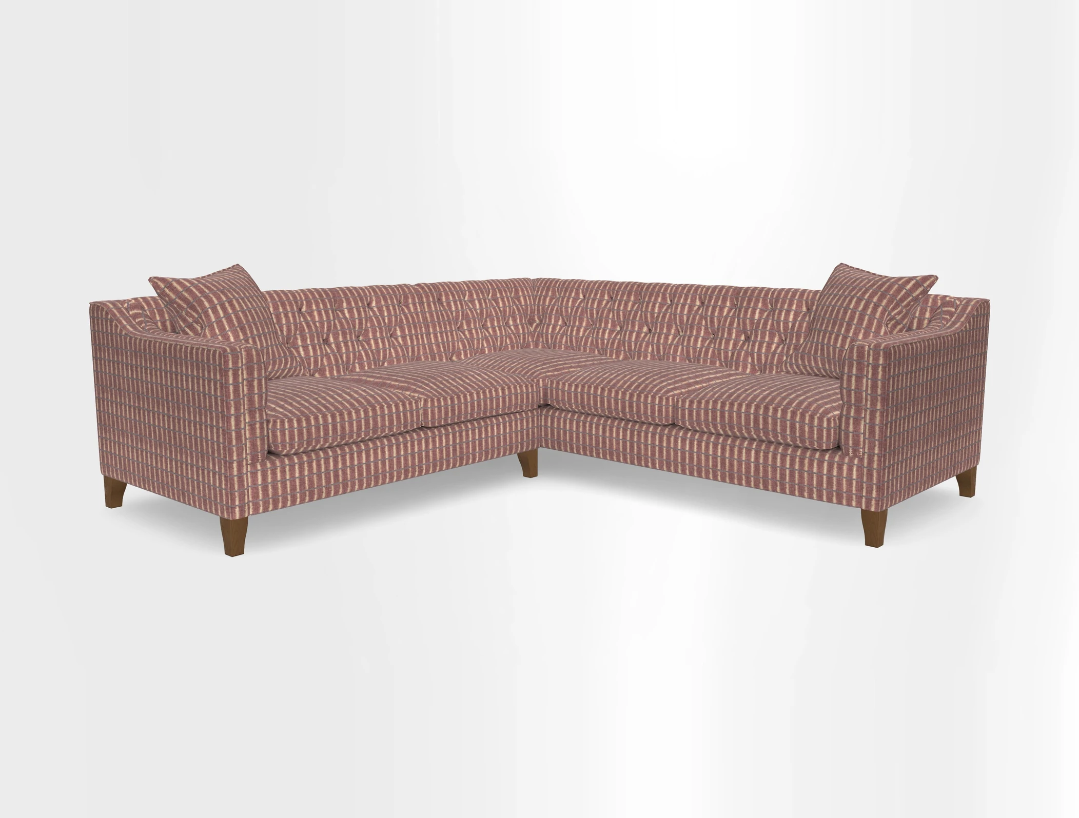 Haresfield Dipped Arm Corner Group LHF & RHF in Two Tone Plain Biscuit