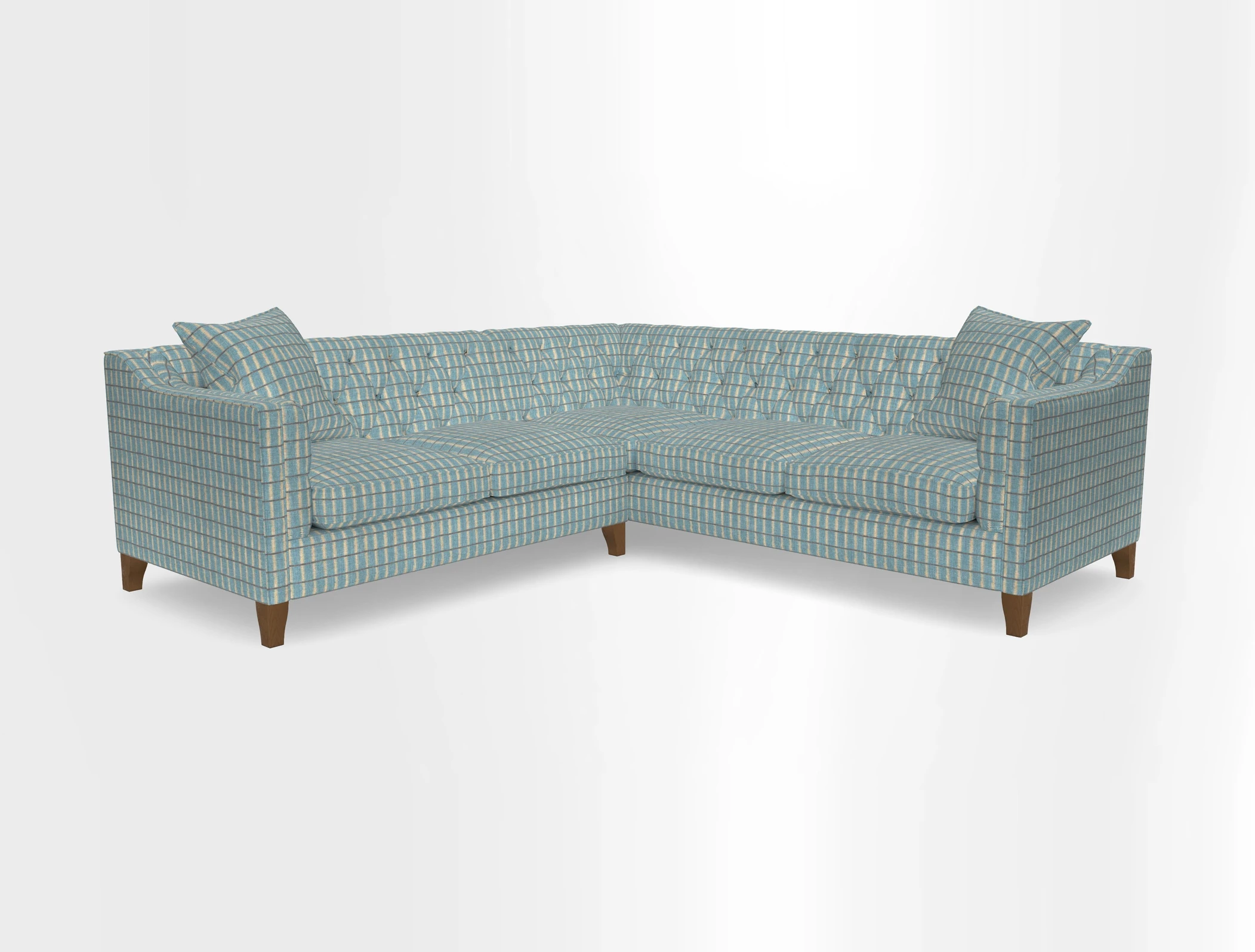 Haresfield Dipped Arm Corner Group LHF & RHF in Two Tone Plain Biscuit