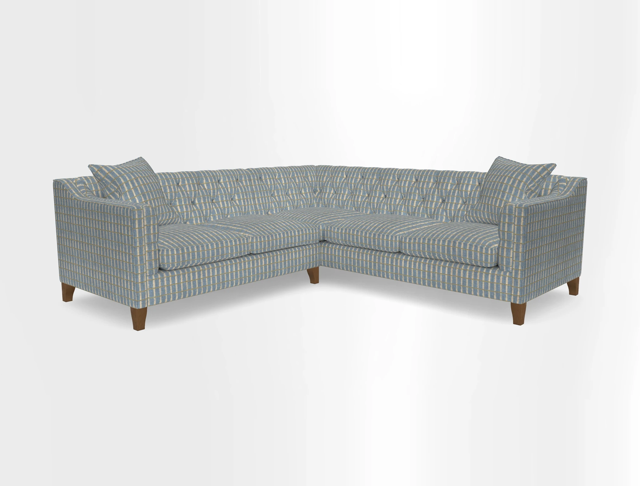 Haresfield Dipped Arm Corner Group LHF & RHF in Two Tone Plain Biscuit