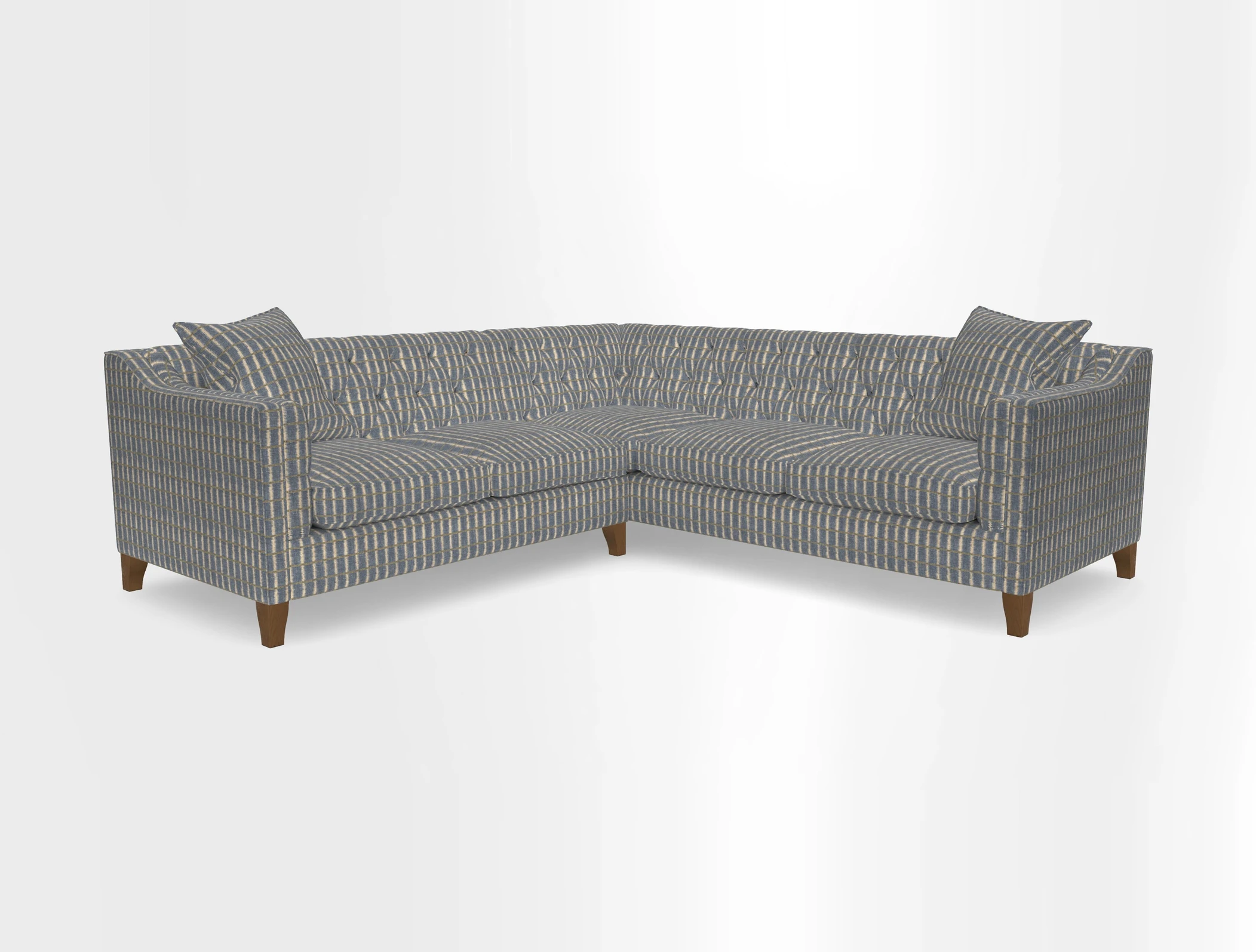 Haresfield Dipped Arm Corner Group LHF & RHF in Two Tone Plain Biscuit