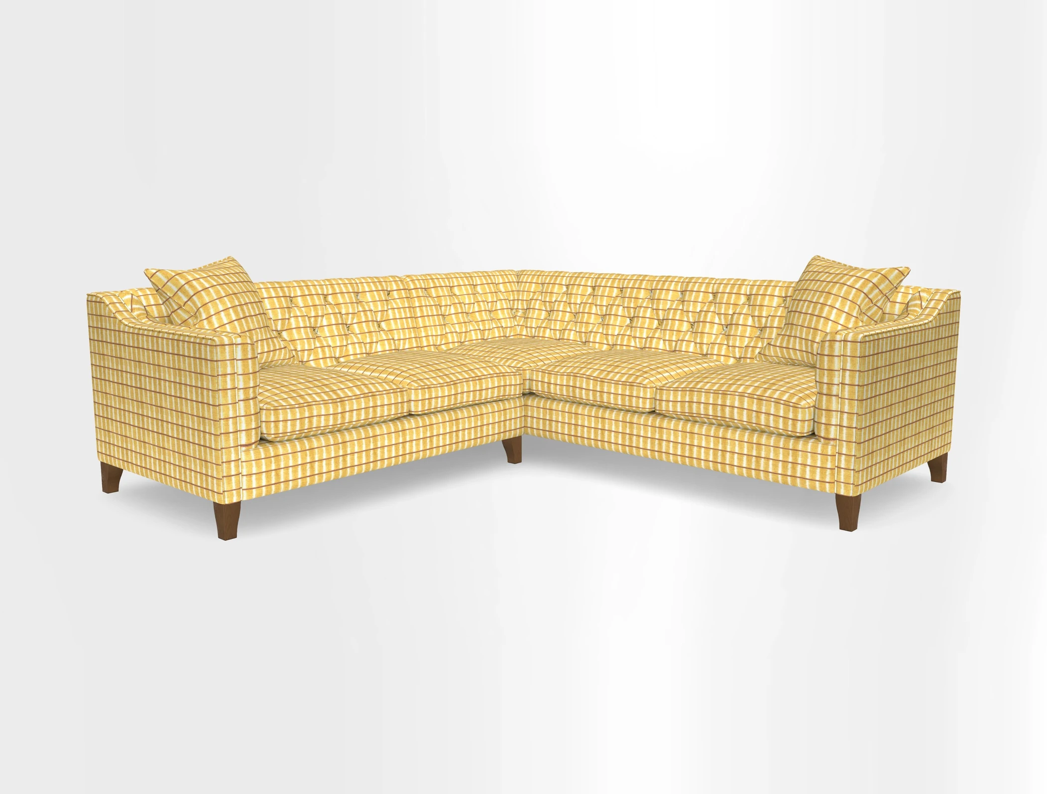 Haresfield Dipped Arm Corner Group LHF & RHF in Two Tone Plain Biscuit